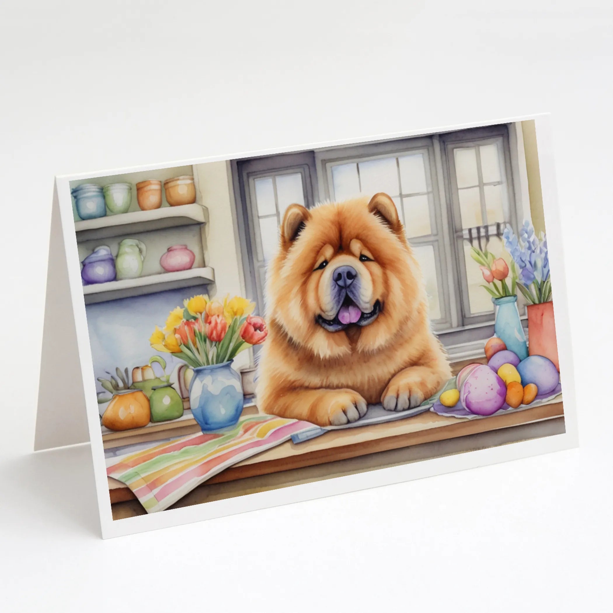 Decorating Easter Greeting Cards  - Size: 5X7 | Pack Of: 8 | Collection name: Decorating easter