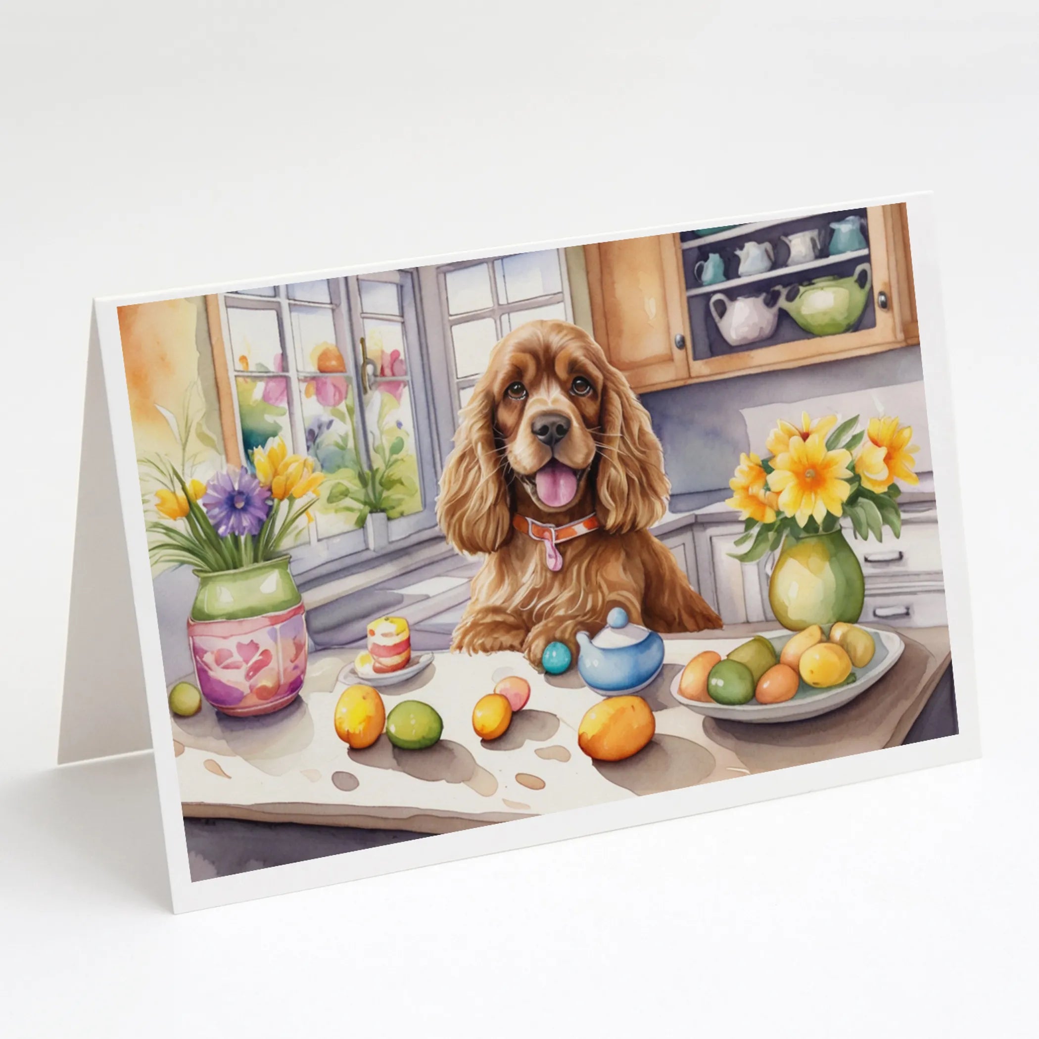 Decorating Easter Greeting Cards  - Size: 5X7 | Pack Of: 8 | Collection name: Decorating easter
