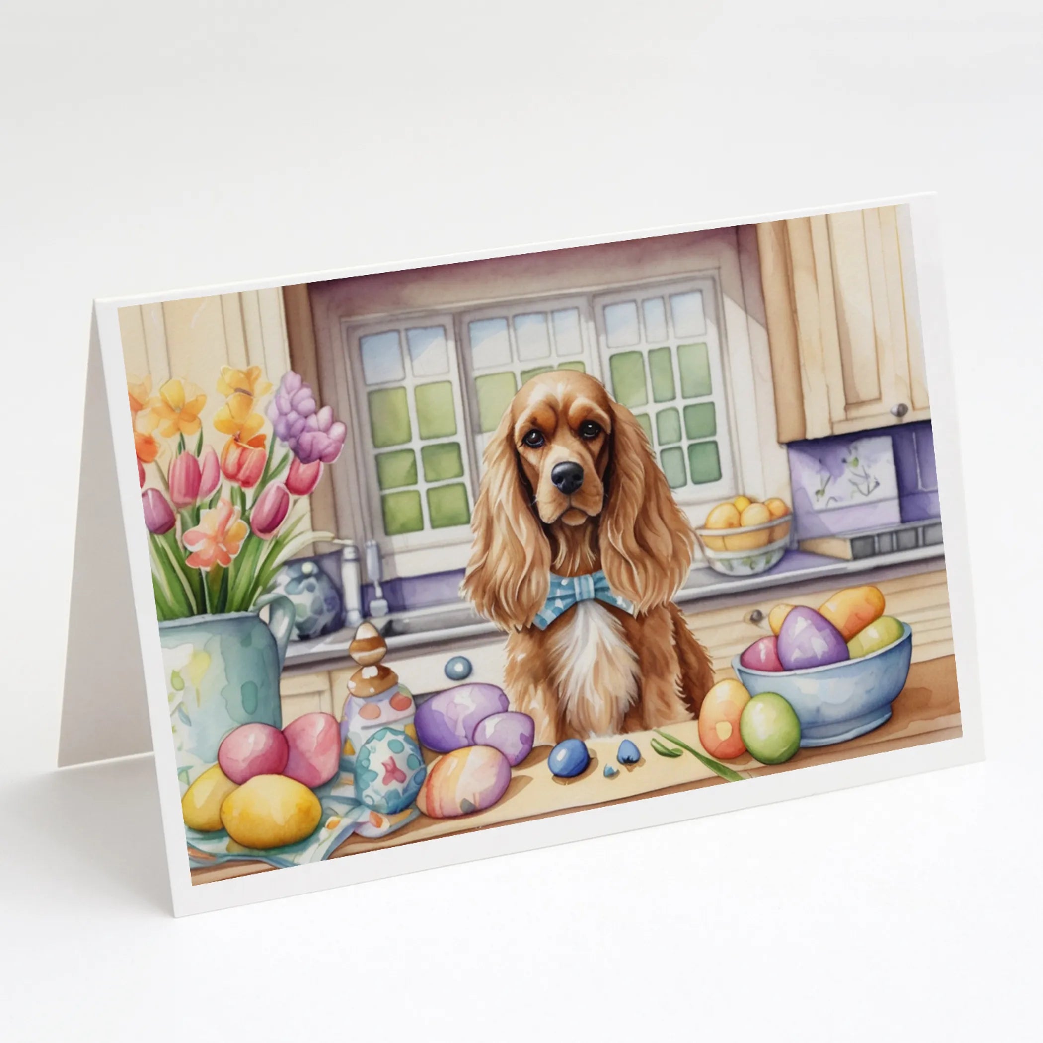 Decorating Easter Greeting Cards  - Size: 5X7 | Pack Of: 8 | Collection name: Decorating easter