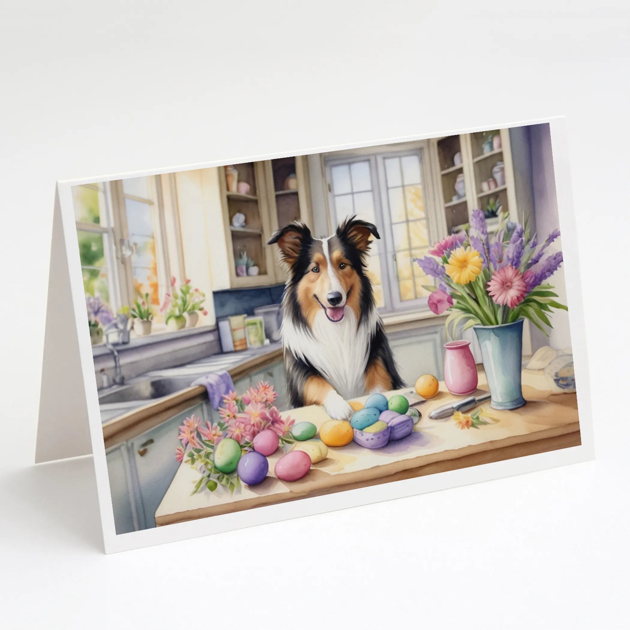 Decorating Easter Greeting Cards  - Size: 5X7 | Pack Of: 8 | Collection name: Decorating easter