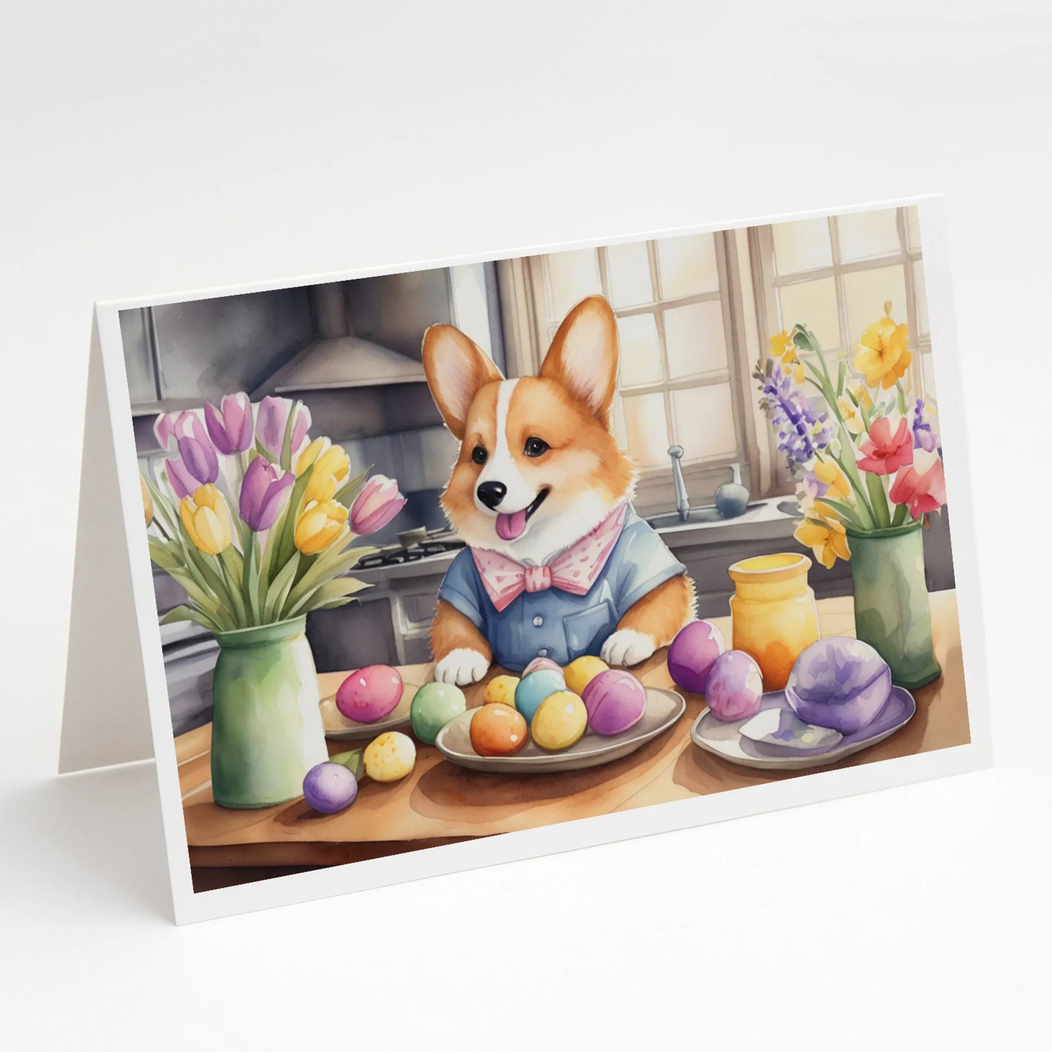 Decorating Easter Greeting Cards  - Size: 5X7 | Pack Of: 8 | Collection name: Decorating easter