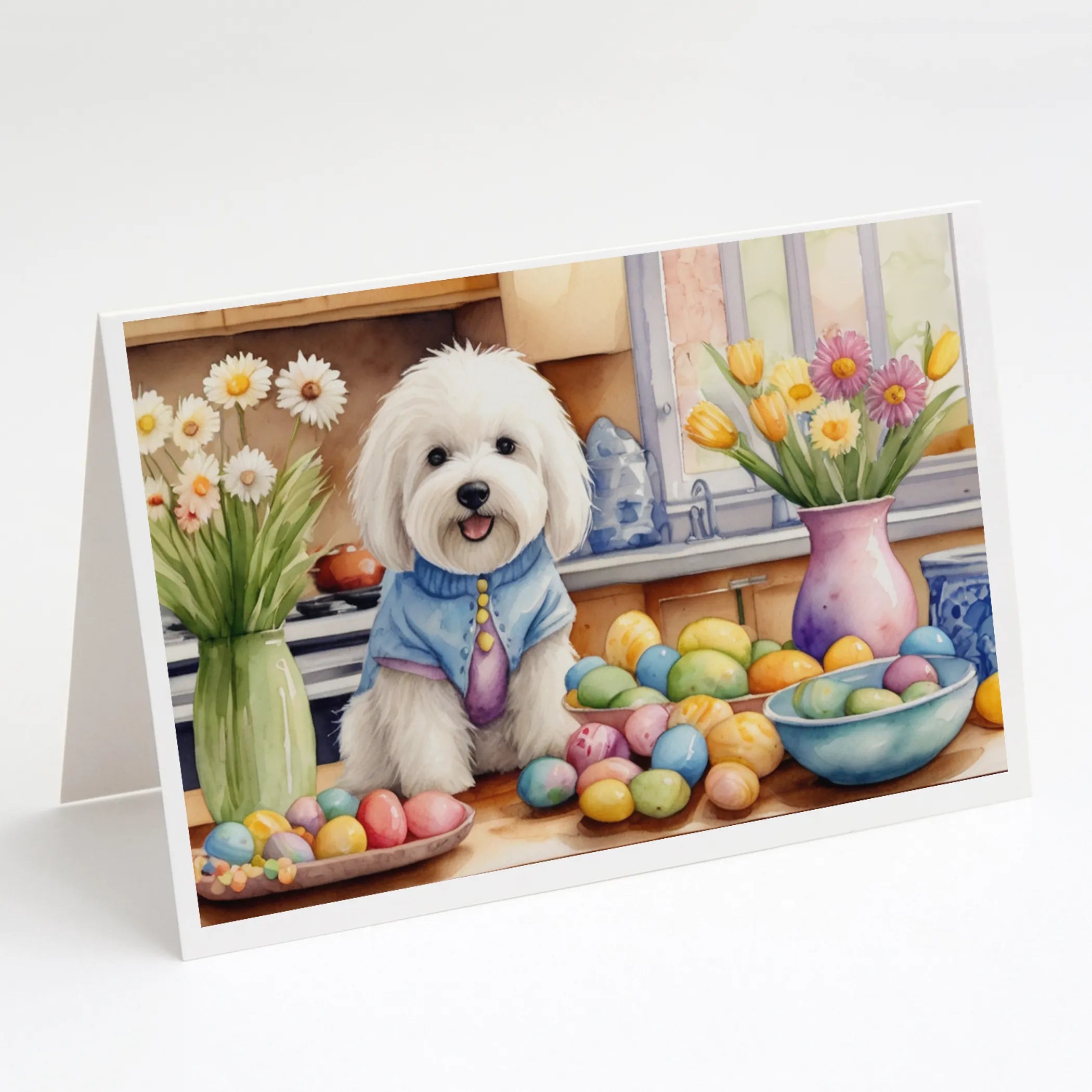 Decorating Easter Greeting Cards  - Size: 5X7 | Pack Of: 8 | Collection name: Decorating easter