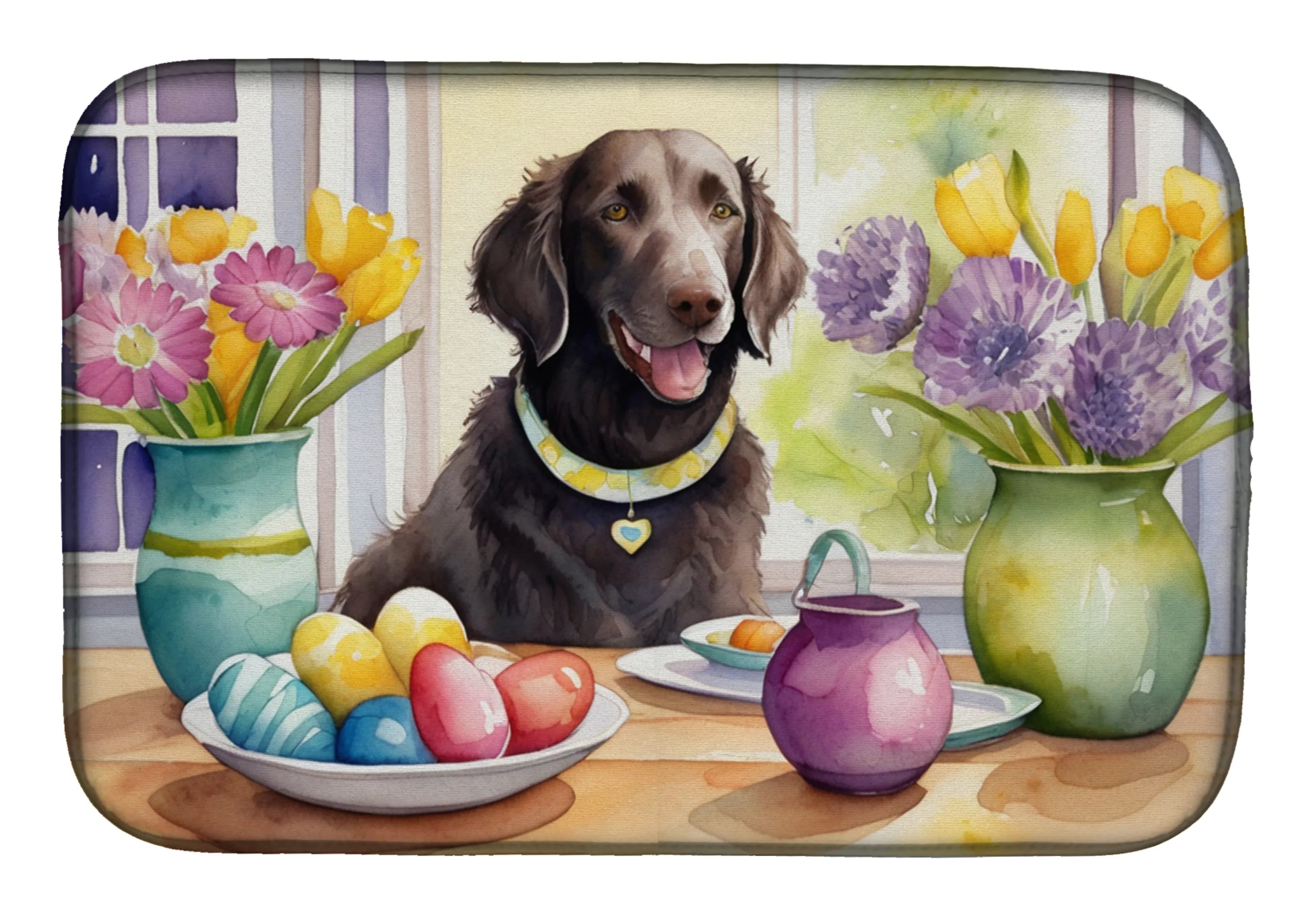 Decorating Easter Dish Drying Mat - Size: 14  X 21" | Pack Of: 1 | Collection name: Decorating easter