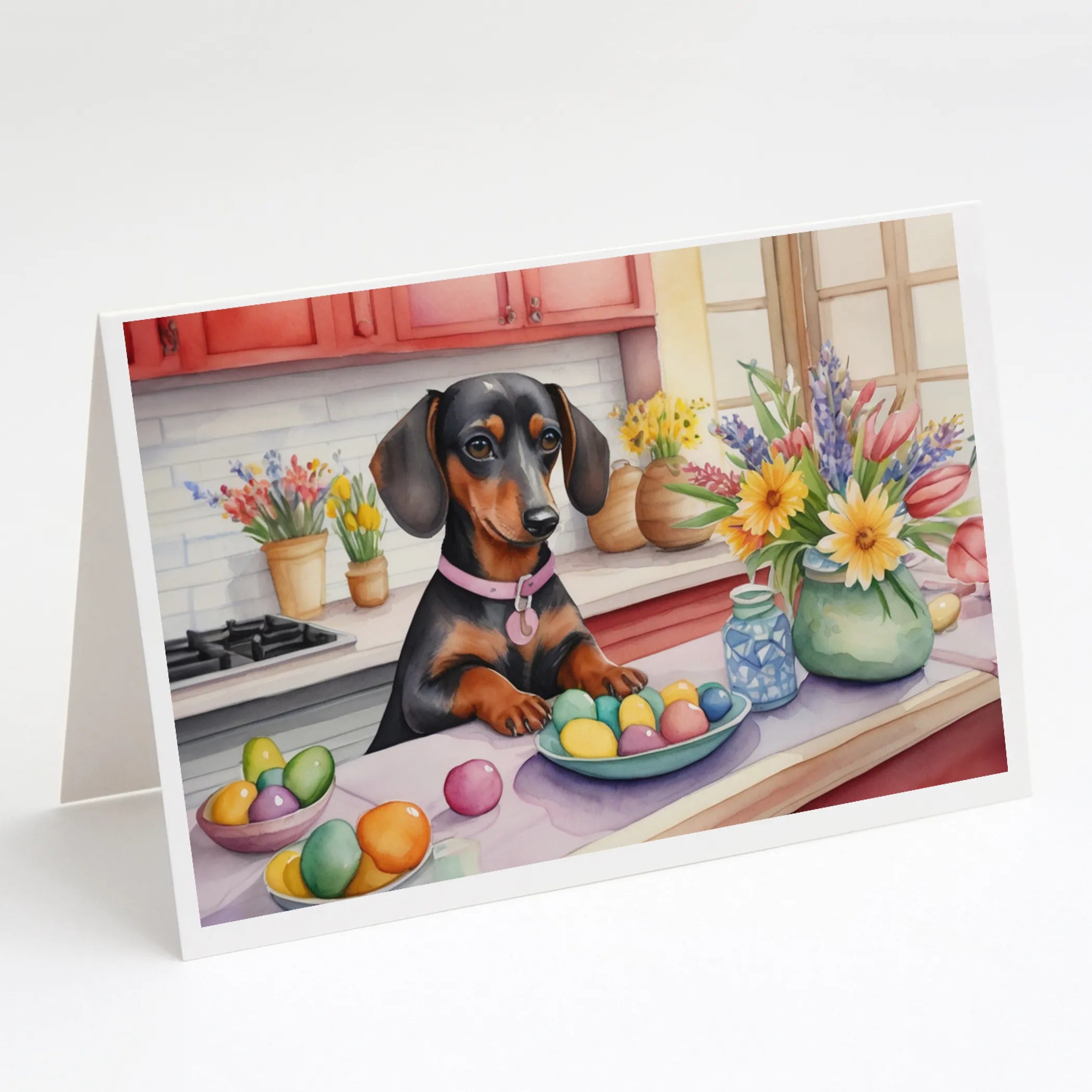 Decorating Easter Greeting Cards  - Size: 5X7 | Pack Of: 8 | Collection name: Decorating easter