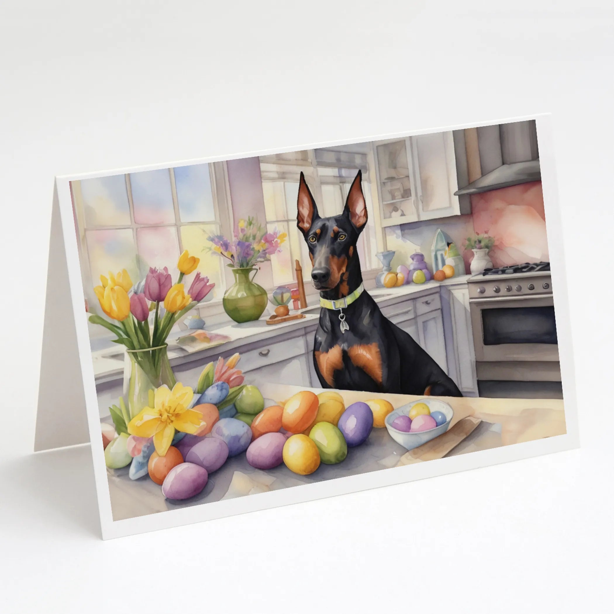 Decorating Easter Greeting Cards  - Size: 5X7 | Pack Of: 8 | Collection name: Decorating easter
