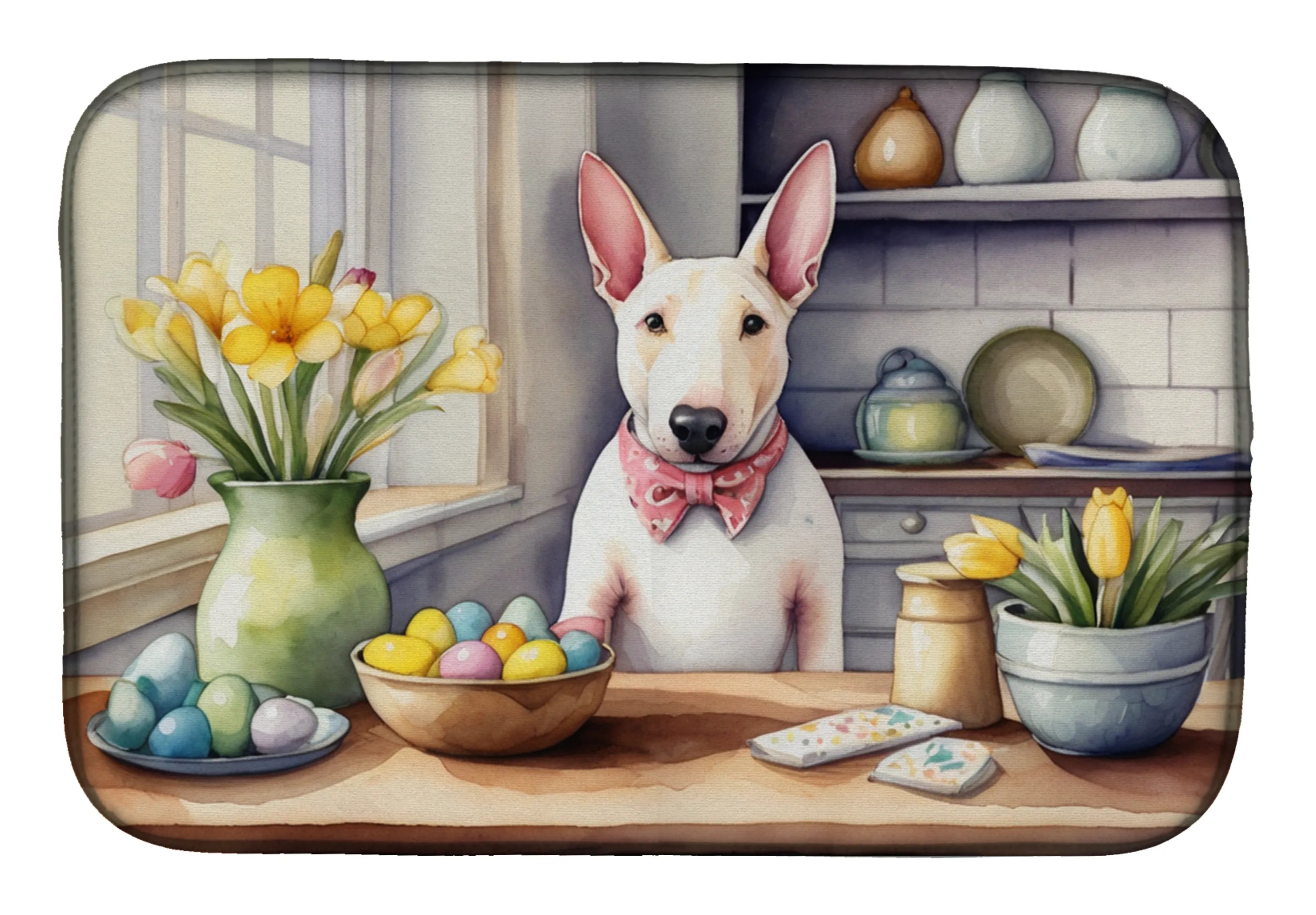 Decorating Easter Dish Drying Mat - Size: 14  X 21" | Pack Of: 1 | Collection name: Decorating easter