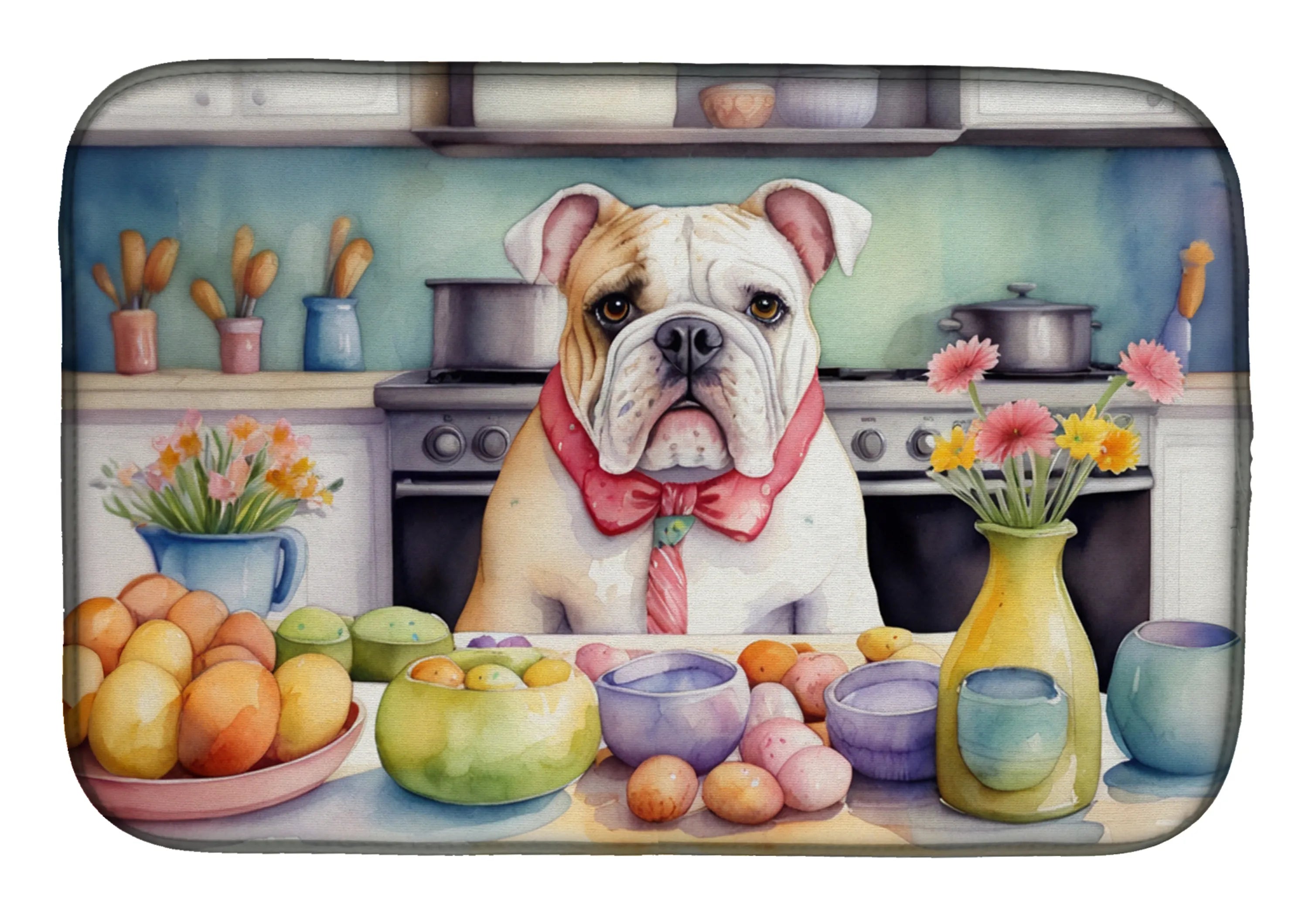 Decorating Easter Dish Drying Mat - Size: 14  X 21" | Pack Of: 1 | Collection name: Decorating easter