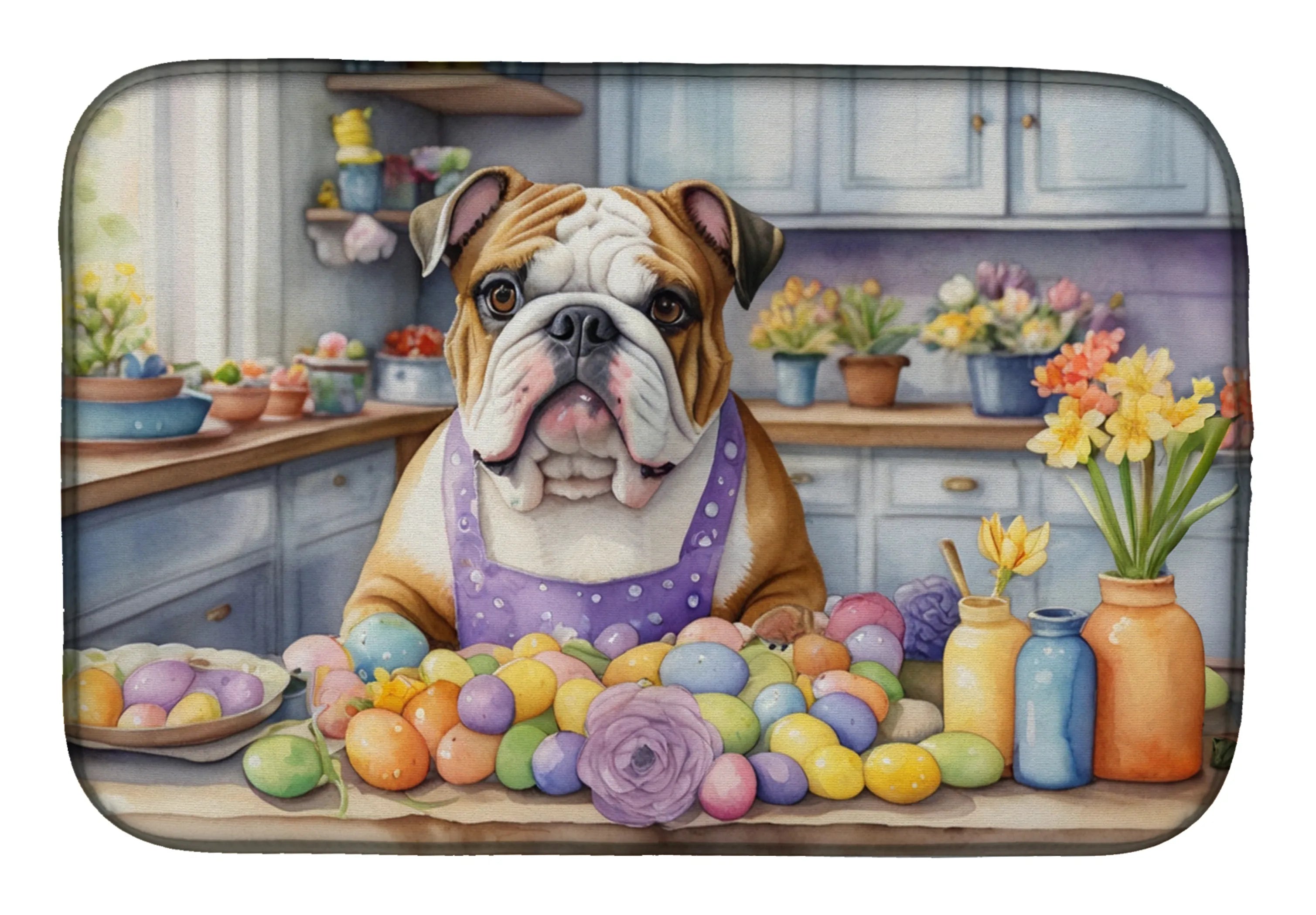 Decorating Easter Dish Drying Mat - Size: 14  X 21" | Pack Of: 1 | Collection name: Decorating easter