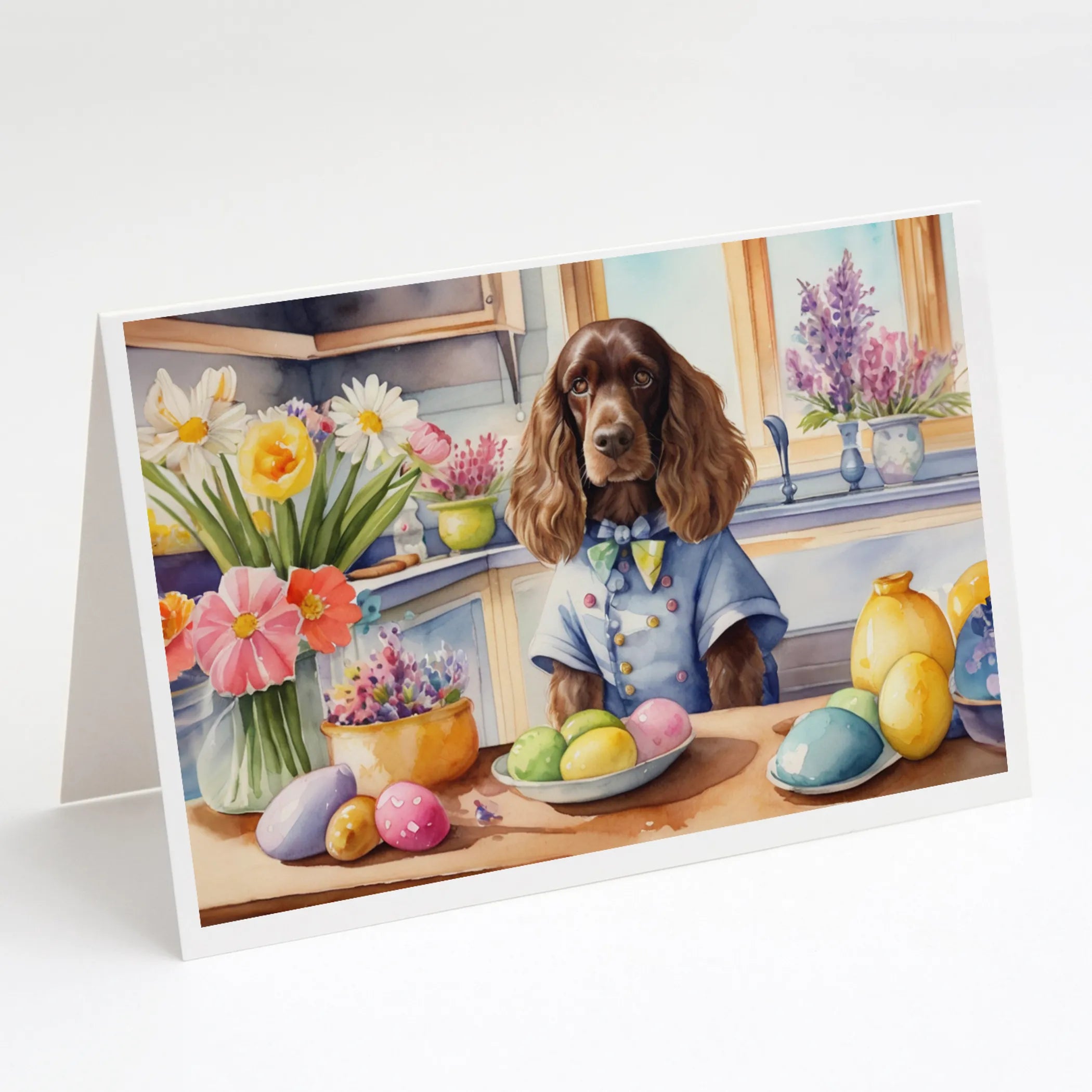 Decorating Easter Greeting Cards  - Size: 5X7 | Pack Of: 8 | Collection name: Decorating easter