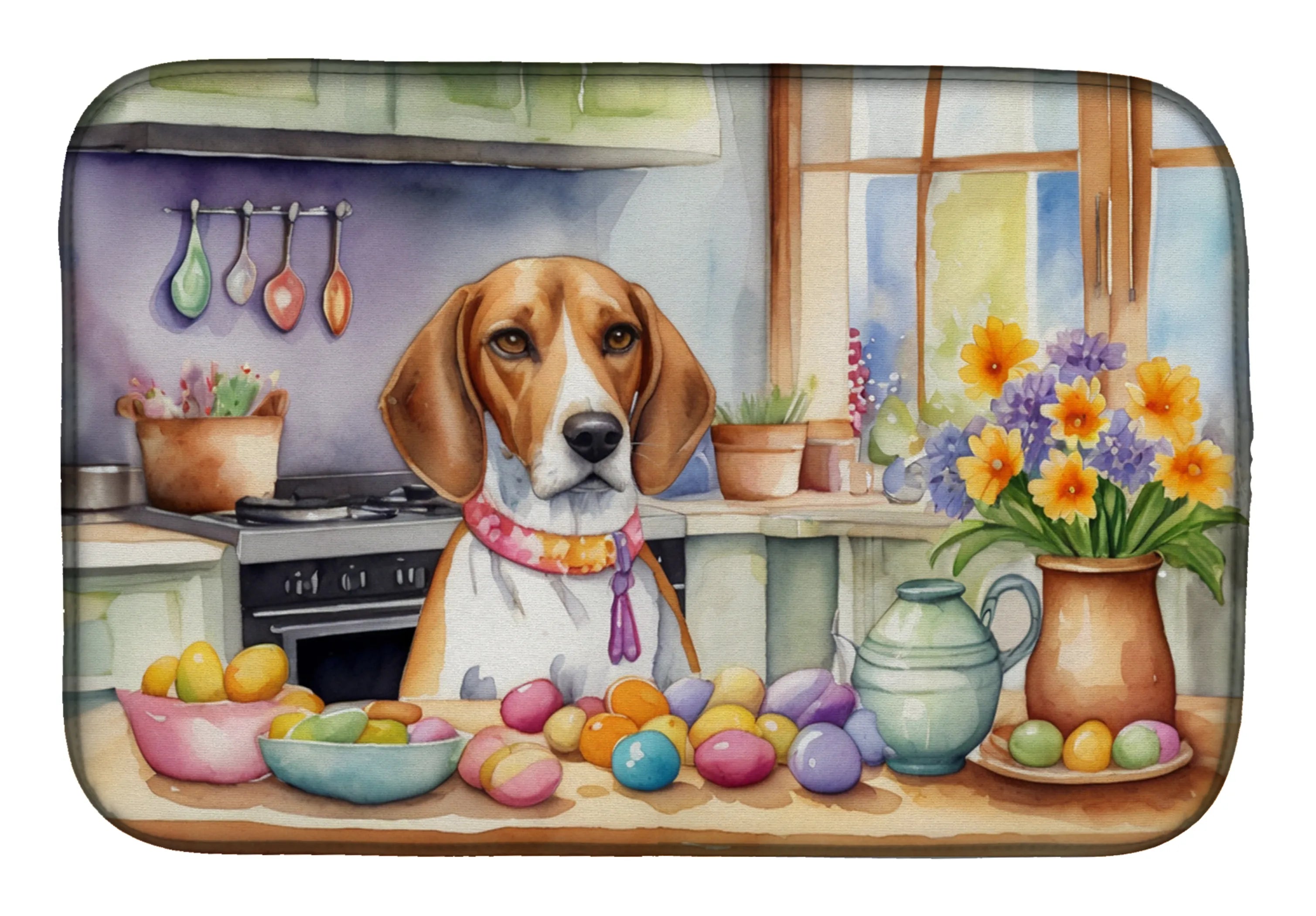 Decorating Easter Dish Drying Mat - Size: 14  X 21" | Pack Of: 1 | Collection name: Decorating easter