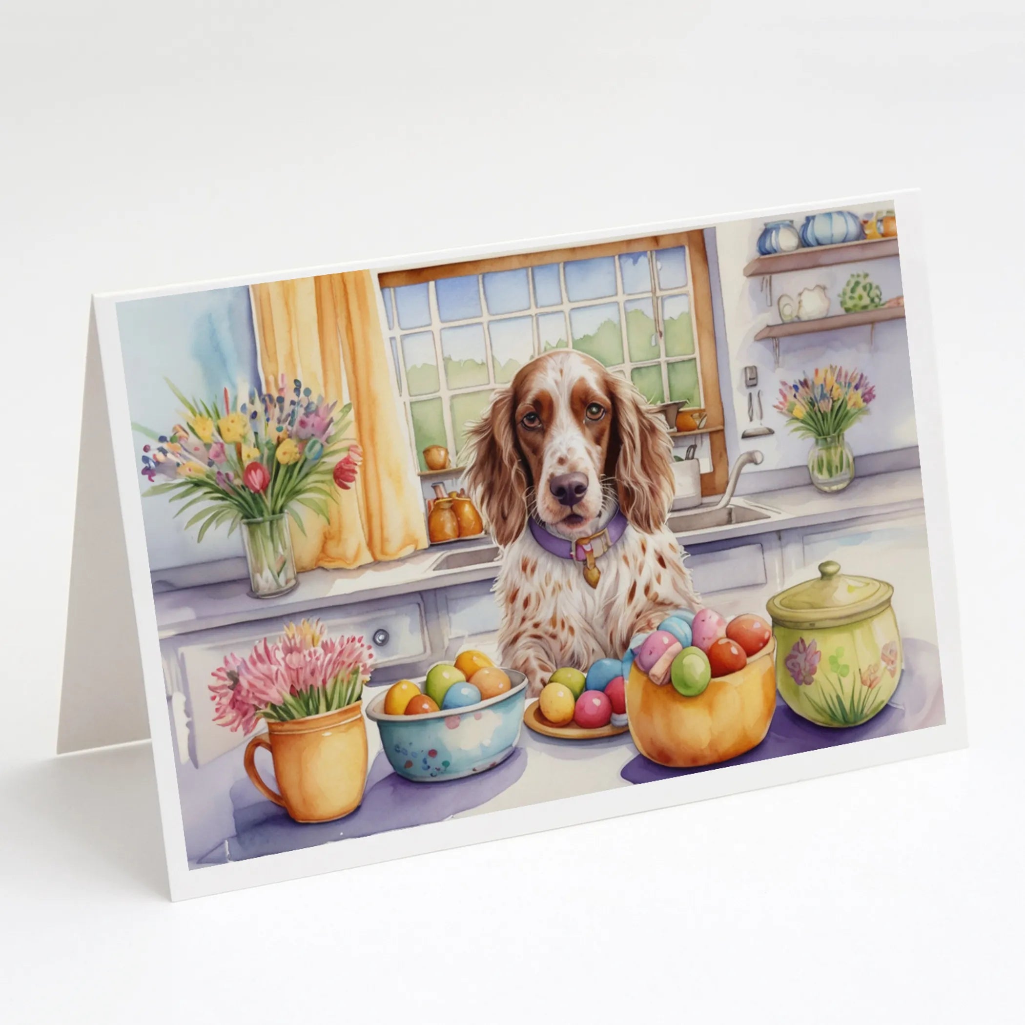 Decorating Easter Greeting Cards  - Size: 5X7 | Pack Of: 8 | Collection name: Decorating easter