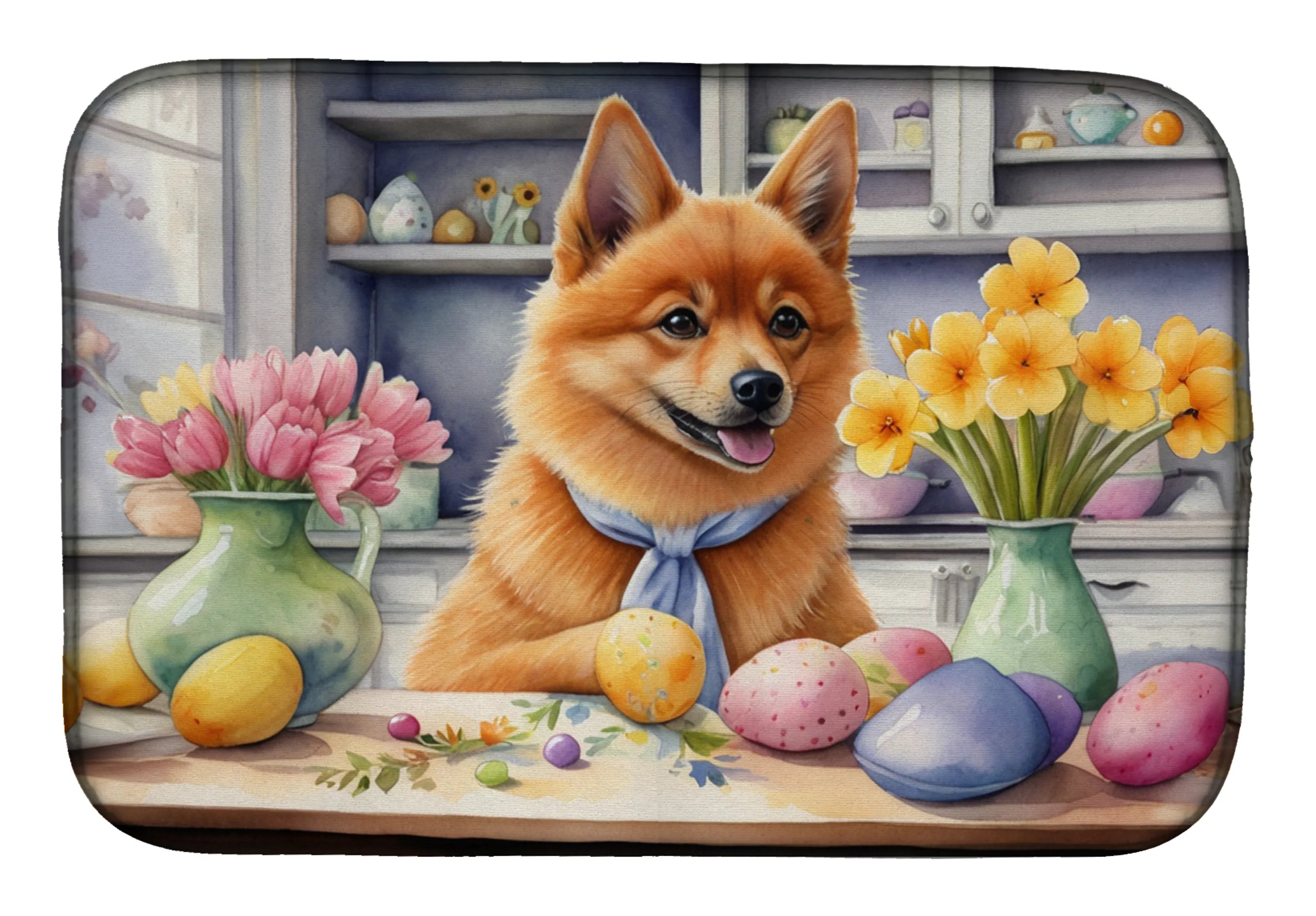Decorating Easter Dish Drying Mat - Size: 14  X 21" | Pack Of: 1 | Collection name: Decorating easter