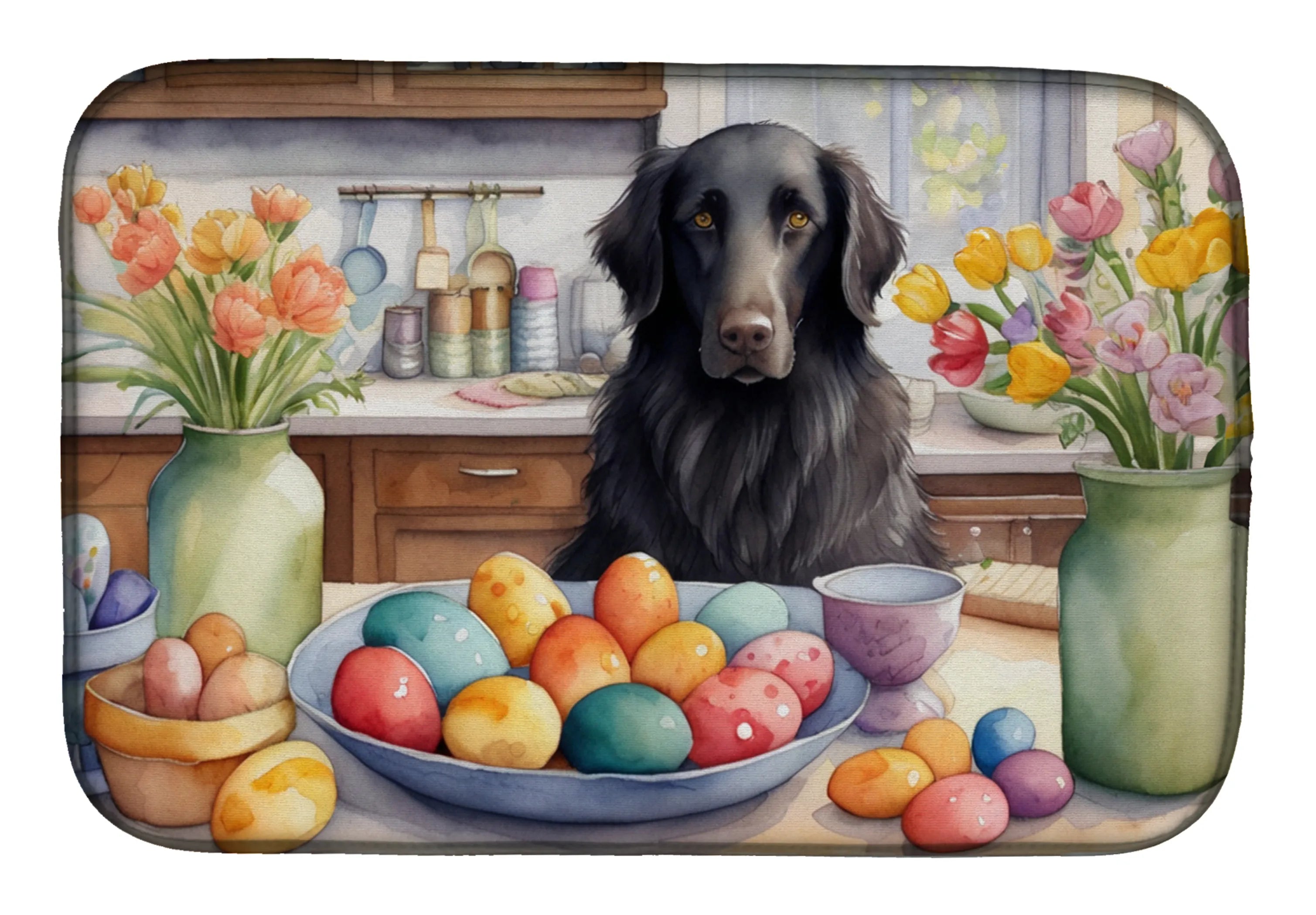 Decorating Easter Dish Drying Mat - Size: 14  X 21" | Pack Of: 1 | Collection name: Decorating easter
