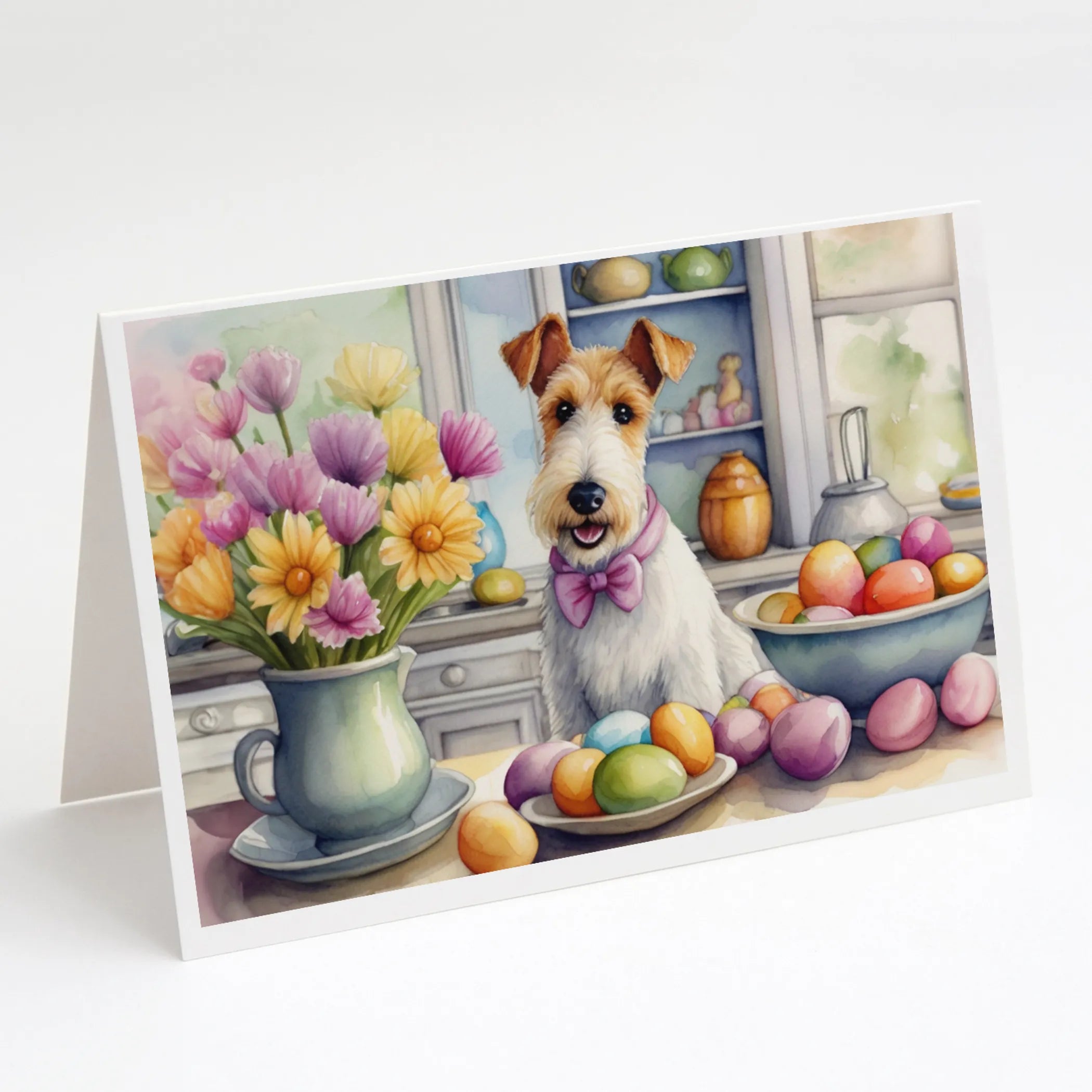 Decorating Easter Greeting Cards  - Size: 5X7 | Pack Of: 8 | Collection name: Decorating easter
