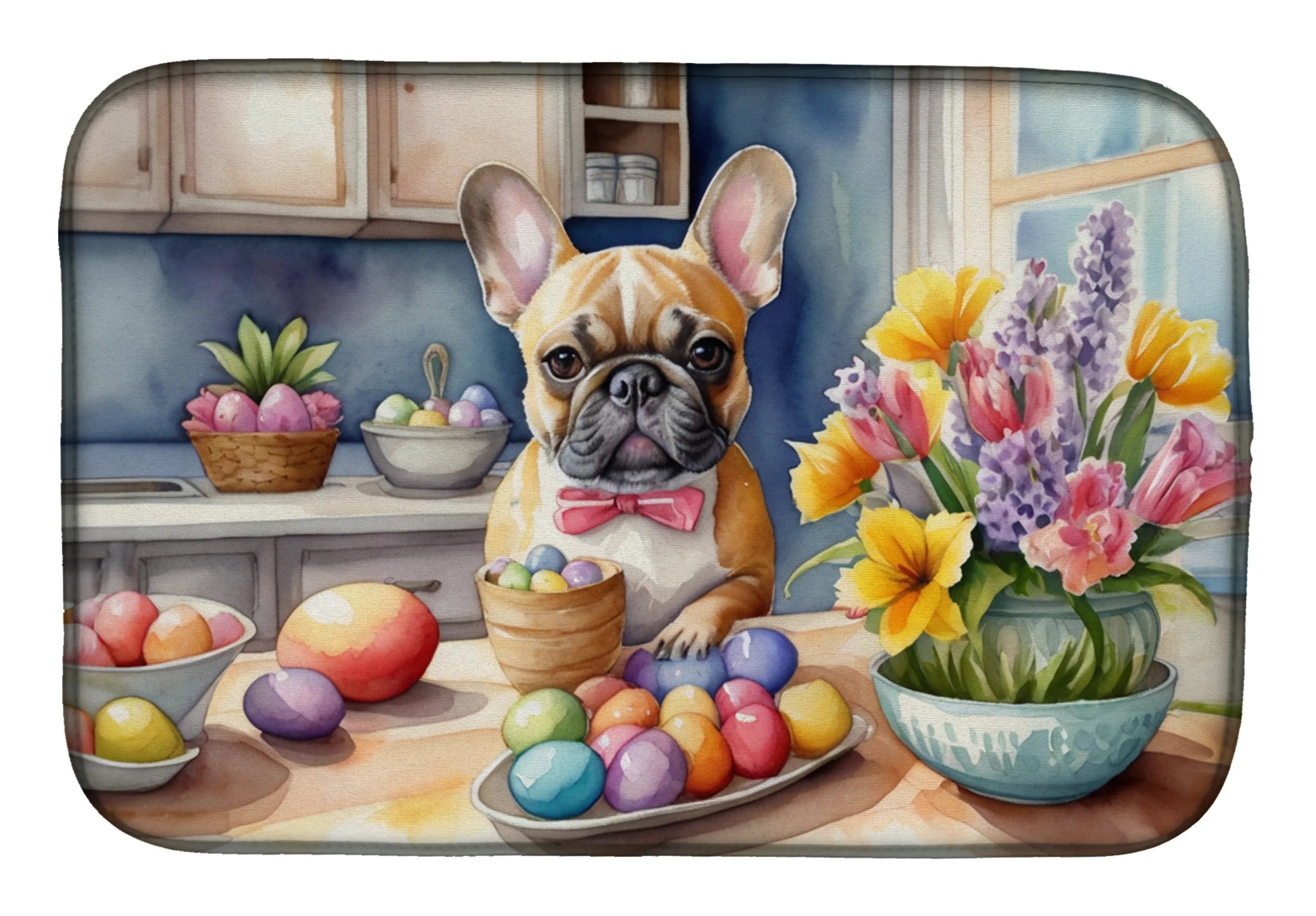 Decorating Easter Dish Drying Mat - Size: 14  X 21" | Pack Of: 1 | Collection name: Decorating easter