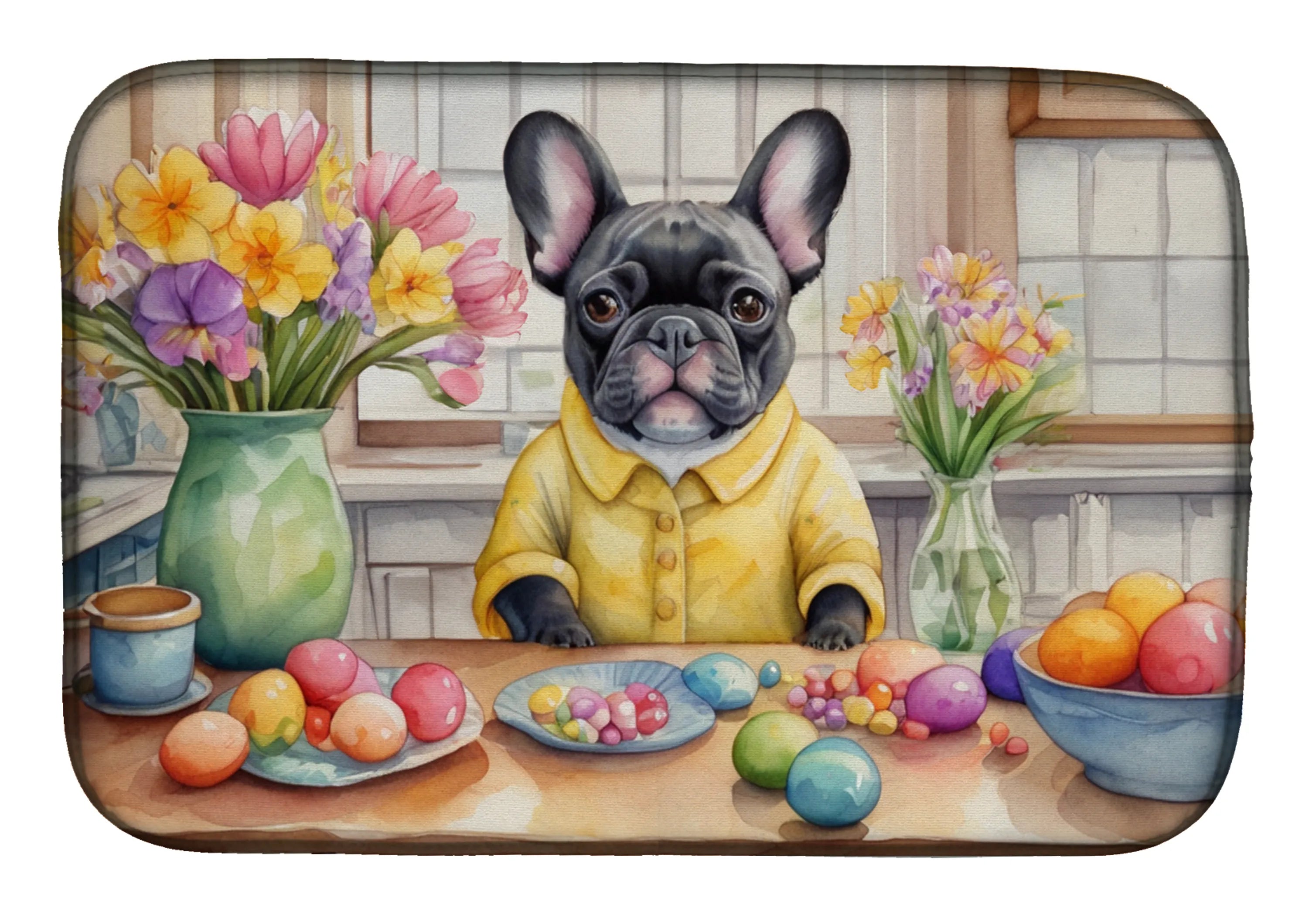 Decorating Easter Dish Drying Mat - Size: 14  X 21" | Pack Of: 1 | Collection name: Decorating easter