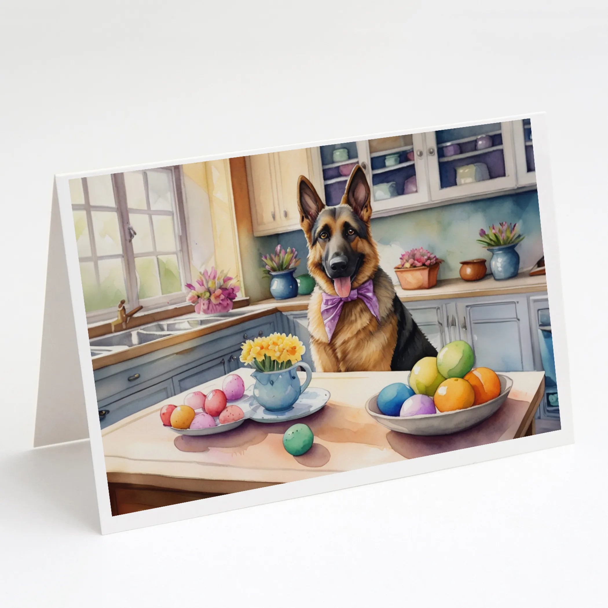 Decorating Easter Greeting Cards  - Size: 5X7 | Pack Of: 8 | Collection name: Decorating easter