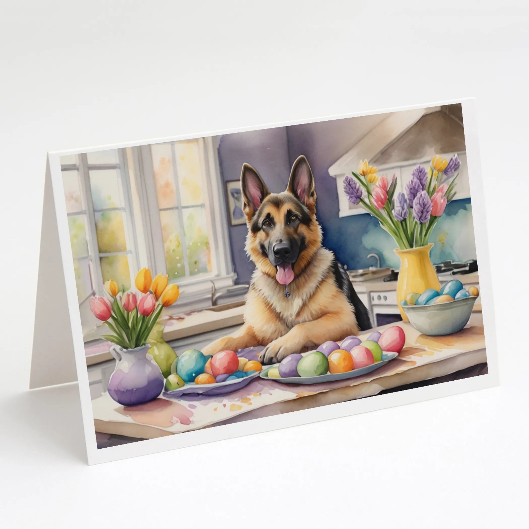 Decorating Easter Greeting Cards  - Size: 5X7 | Pack Of: 8 | Collection name: Decorating easter