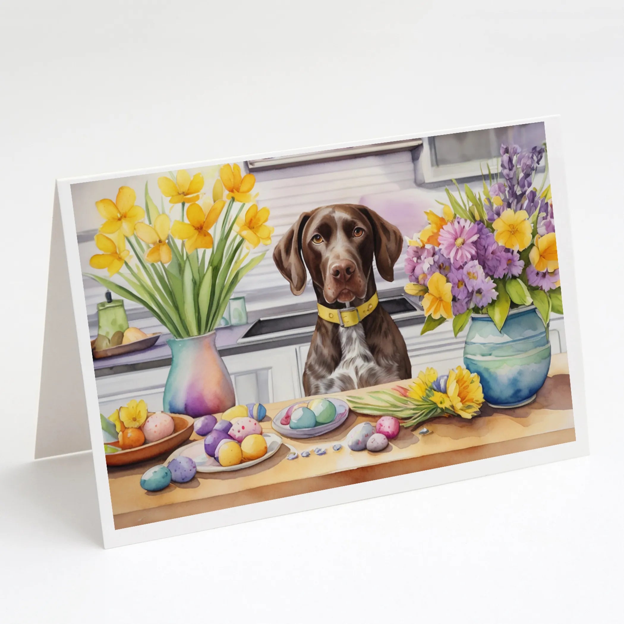 Decorating Easter Greeting Cards  - Size: 5X7 | Pack Of: 8 | Collection name: Decorating easter