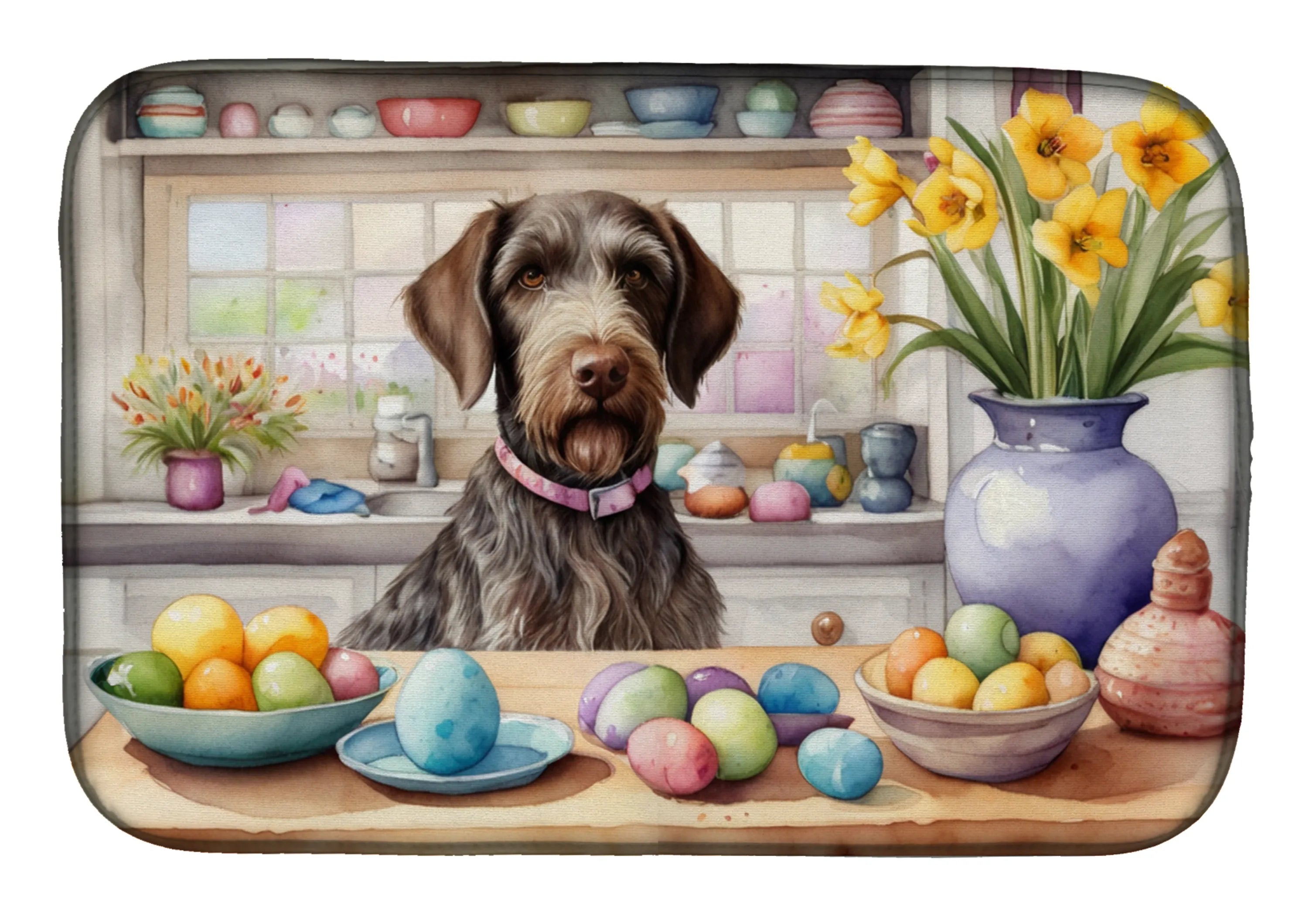 Decorating Easter Dish Drying Mat - Size: 14  X 21" | Pack Of: 1 | Collection name: Decorating easter