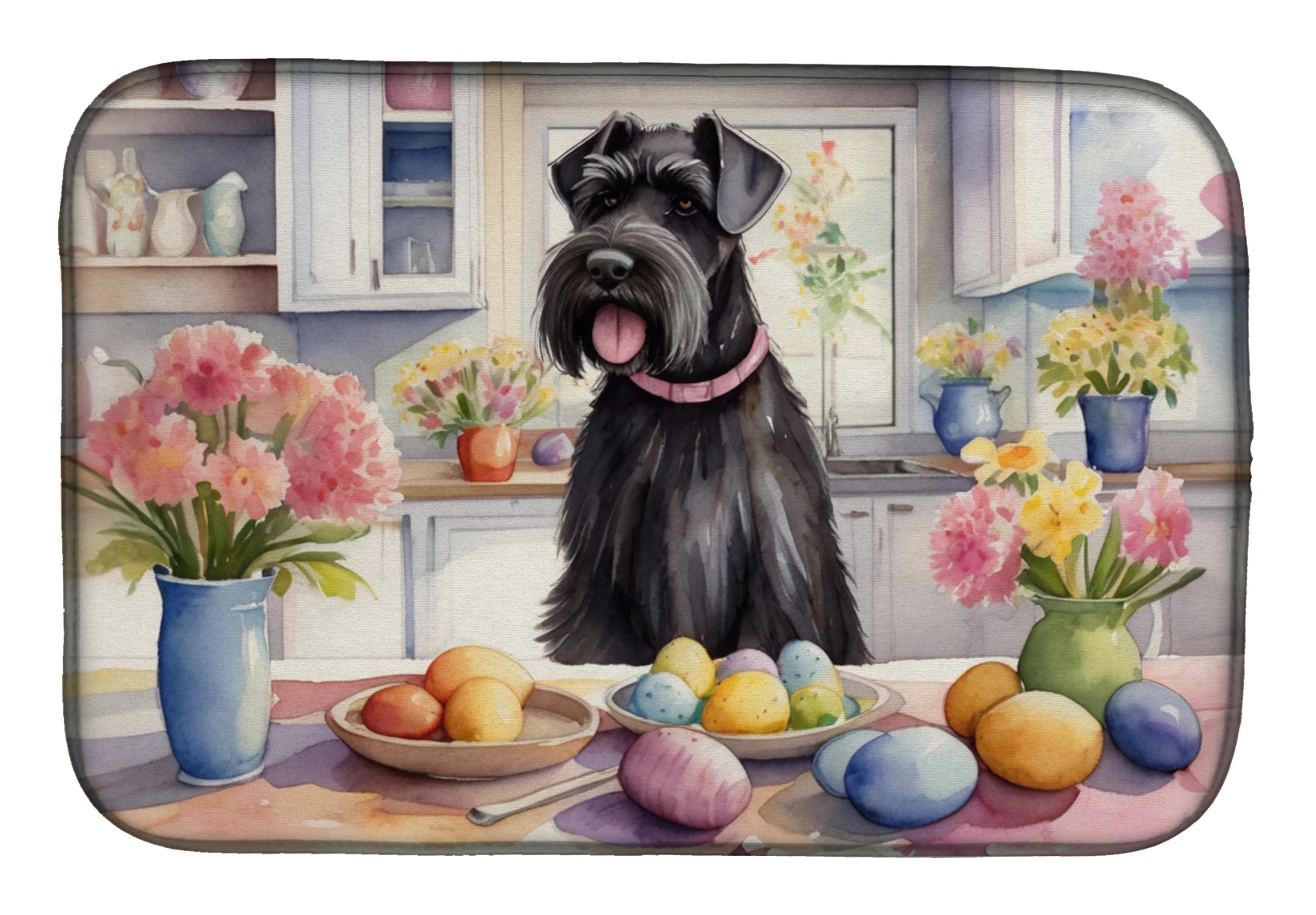 Decorating Easter Dish Drying Mat - Size: 14  X 21" | Pack Of: 1 | Collection name: Decorating easter