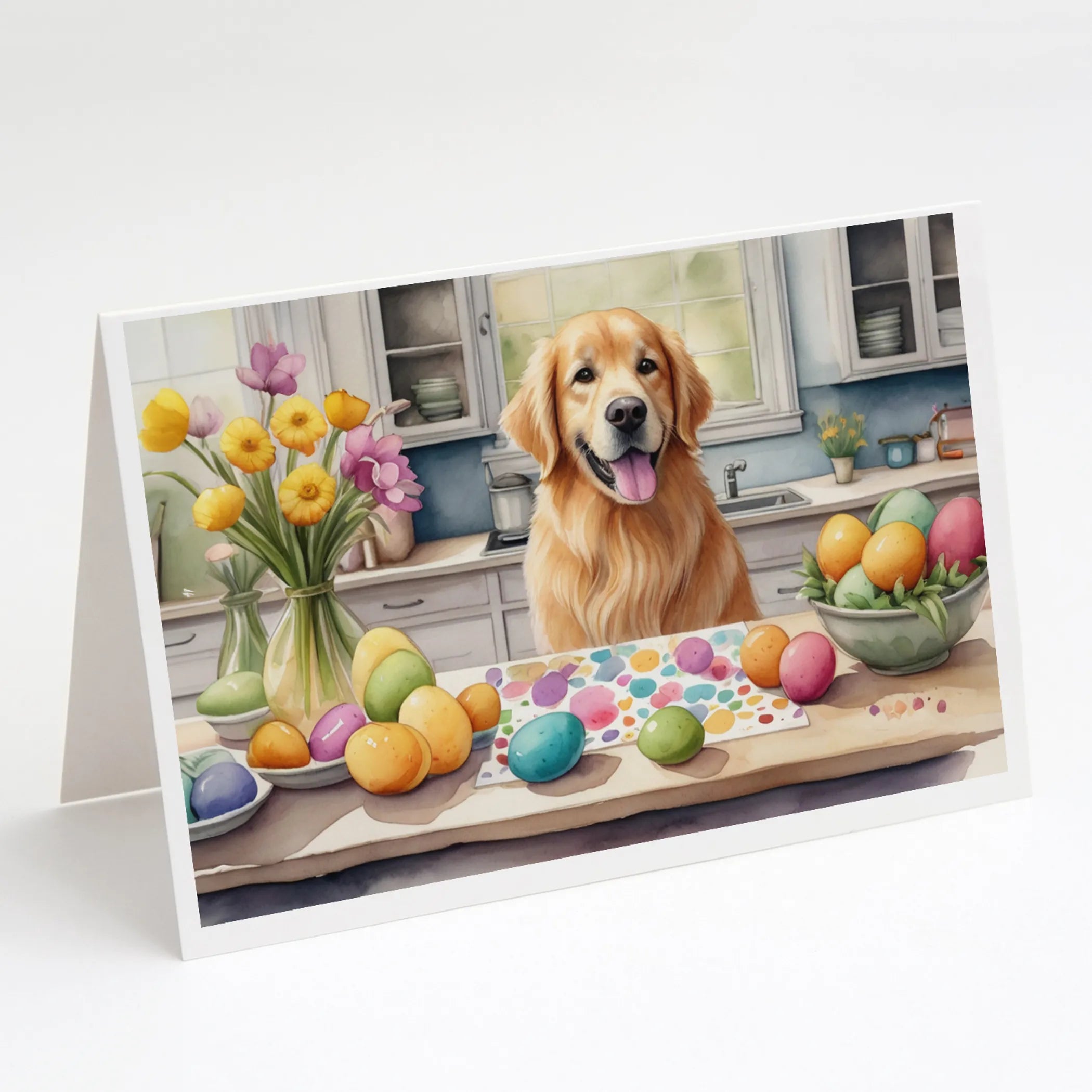 Decorating Easter Greeting Cards  - Size: 5X7 | Pack Of: 8 | Collection name: Decorating easter