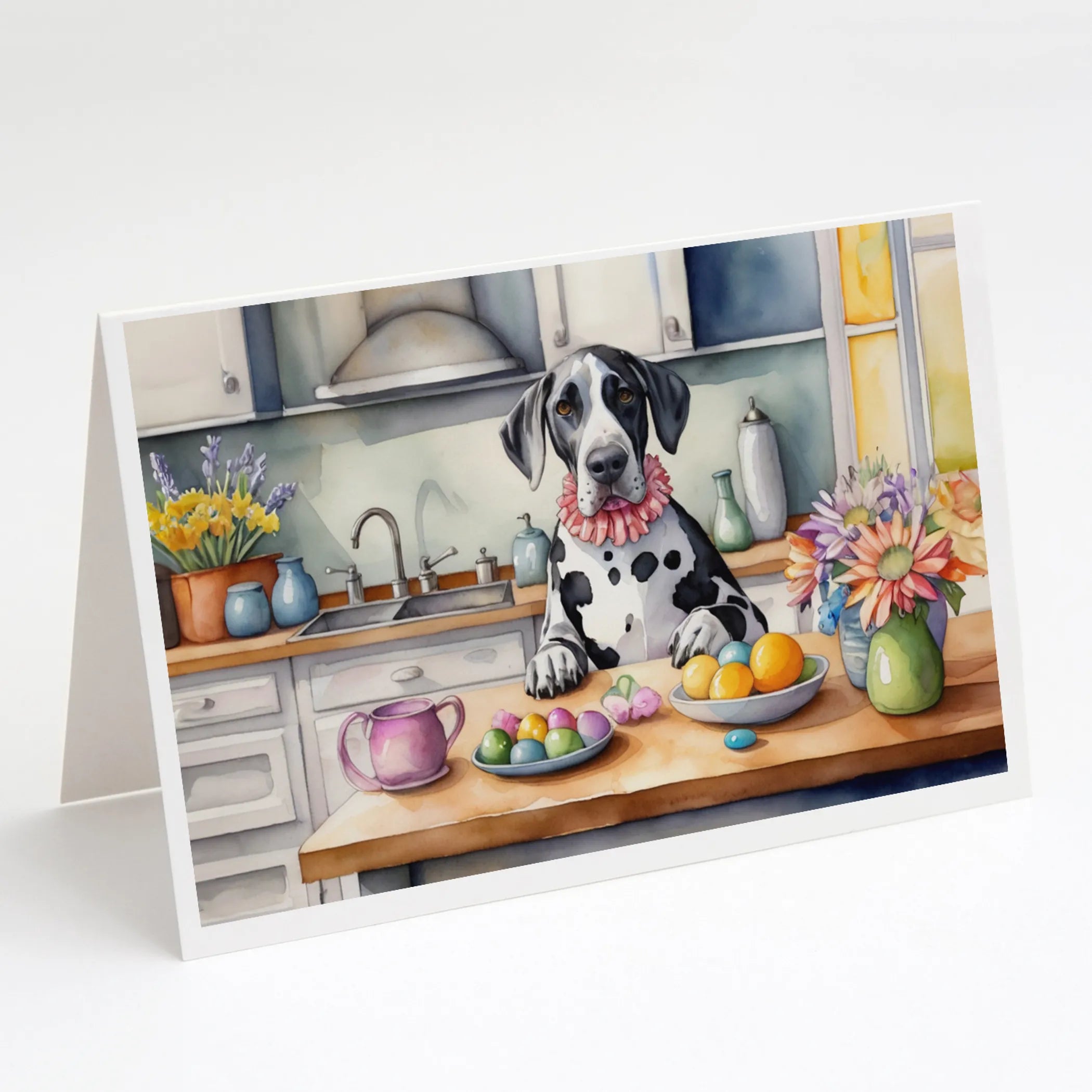 Decorating Easter Greeting Cards  - Size: 5X7 | Pack Of: 8 | Collection name: Decorating easter