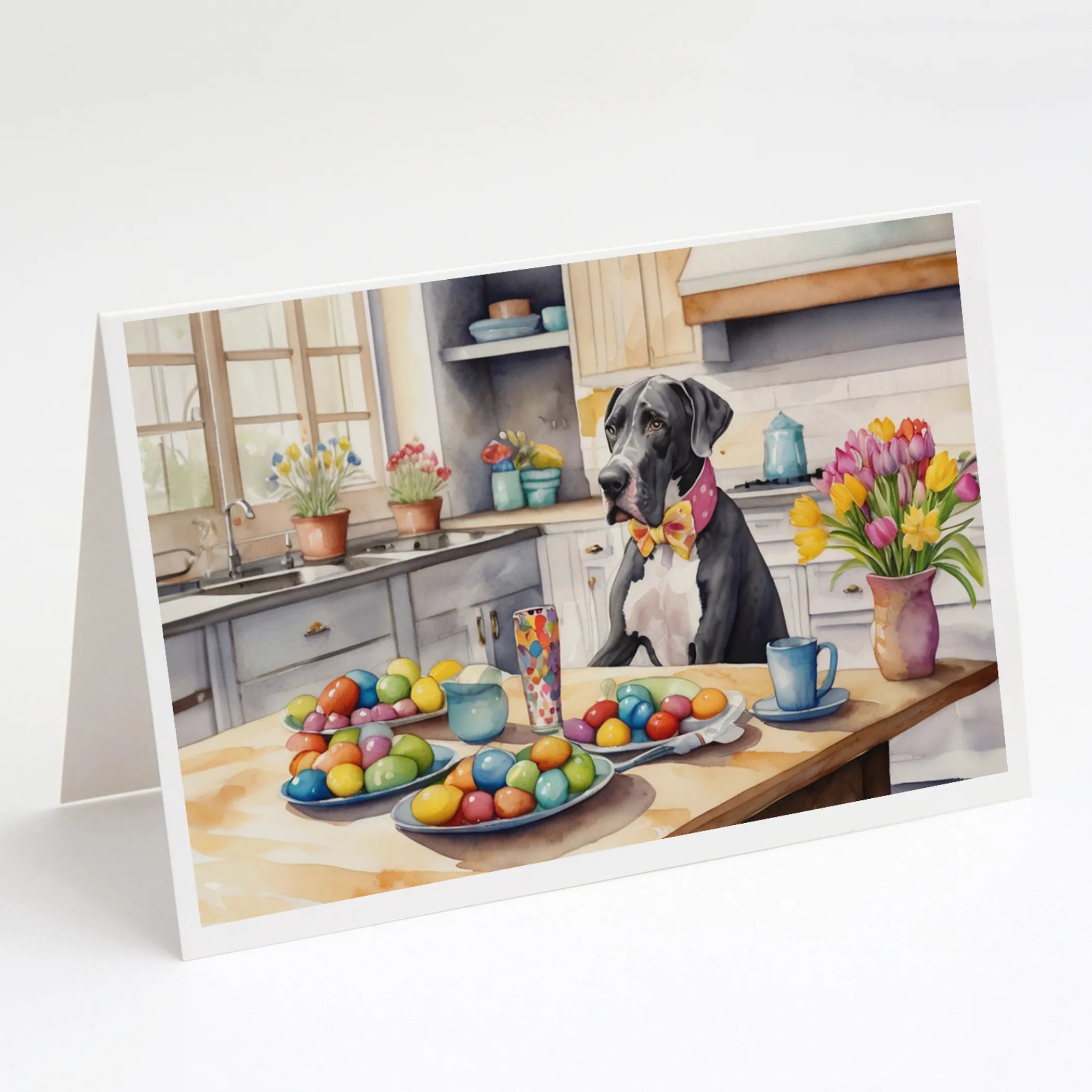 Decorating Easter Greeting Cards  - Size: 5X7 | Pack Of: 8 | Collection name: Decorating easter