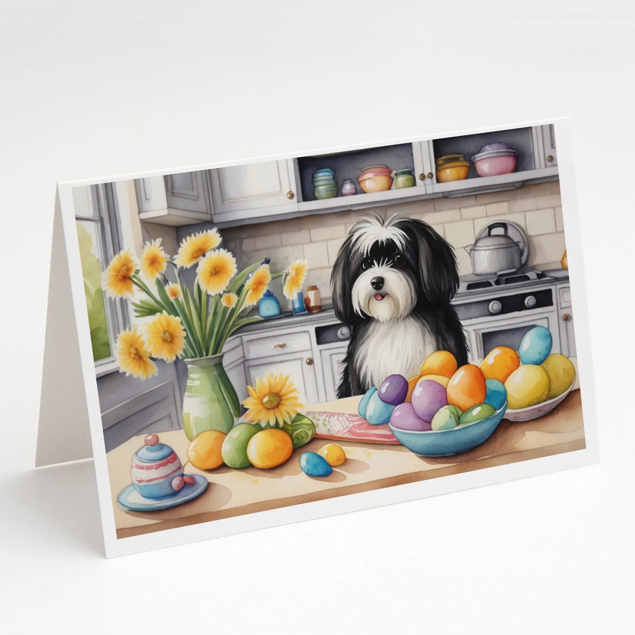 Decorating Easter Greeting Cards  - Size: 5X7 | Pack Of: 8 | Collection name: Decorating easter