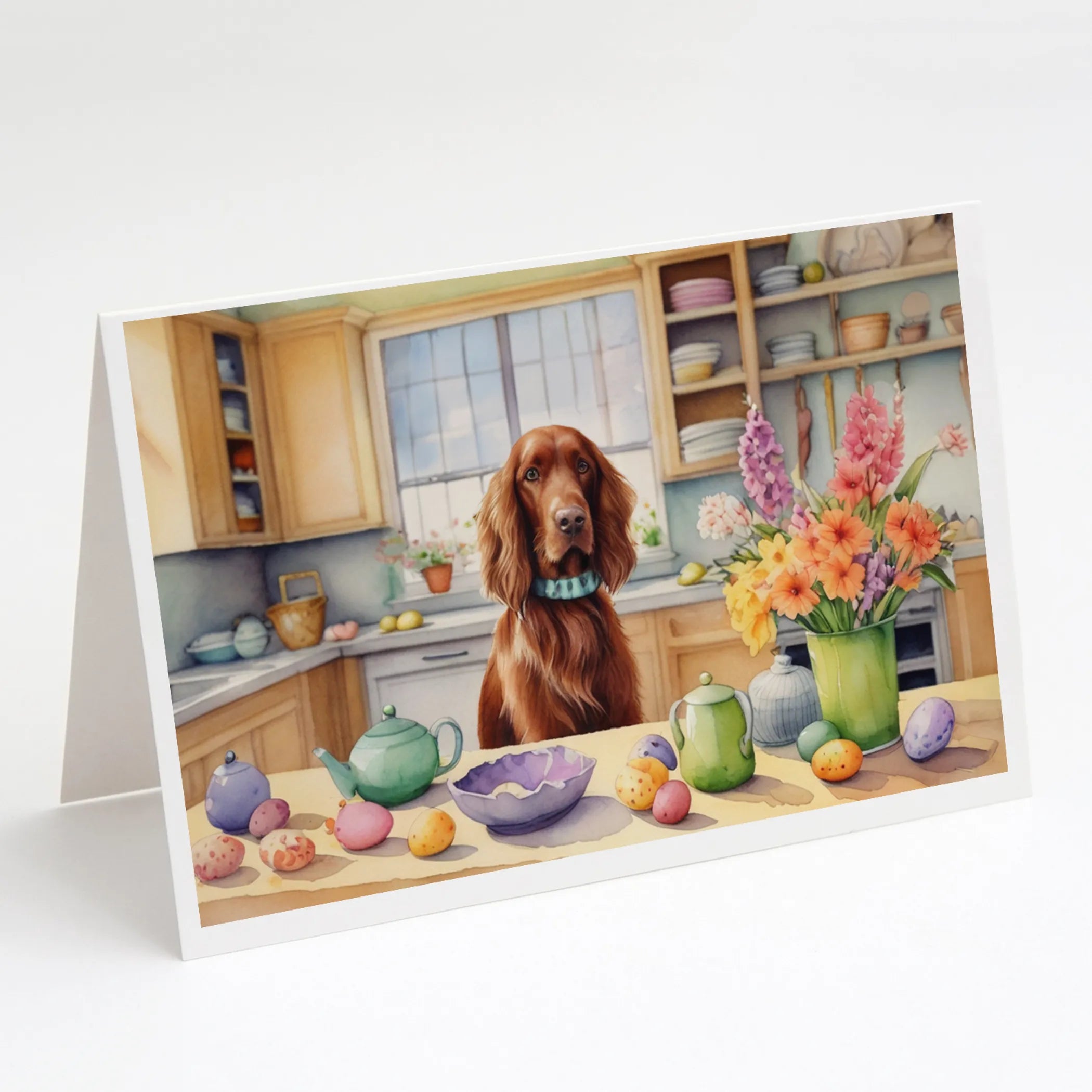 Decorating Easter Greeting Cards  - Size: 5X7 | Pack Of: 8 | Collection name: Decorating easter