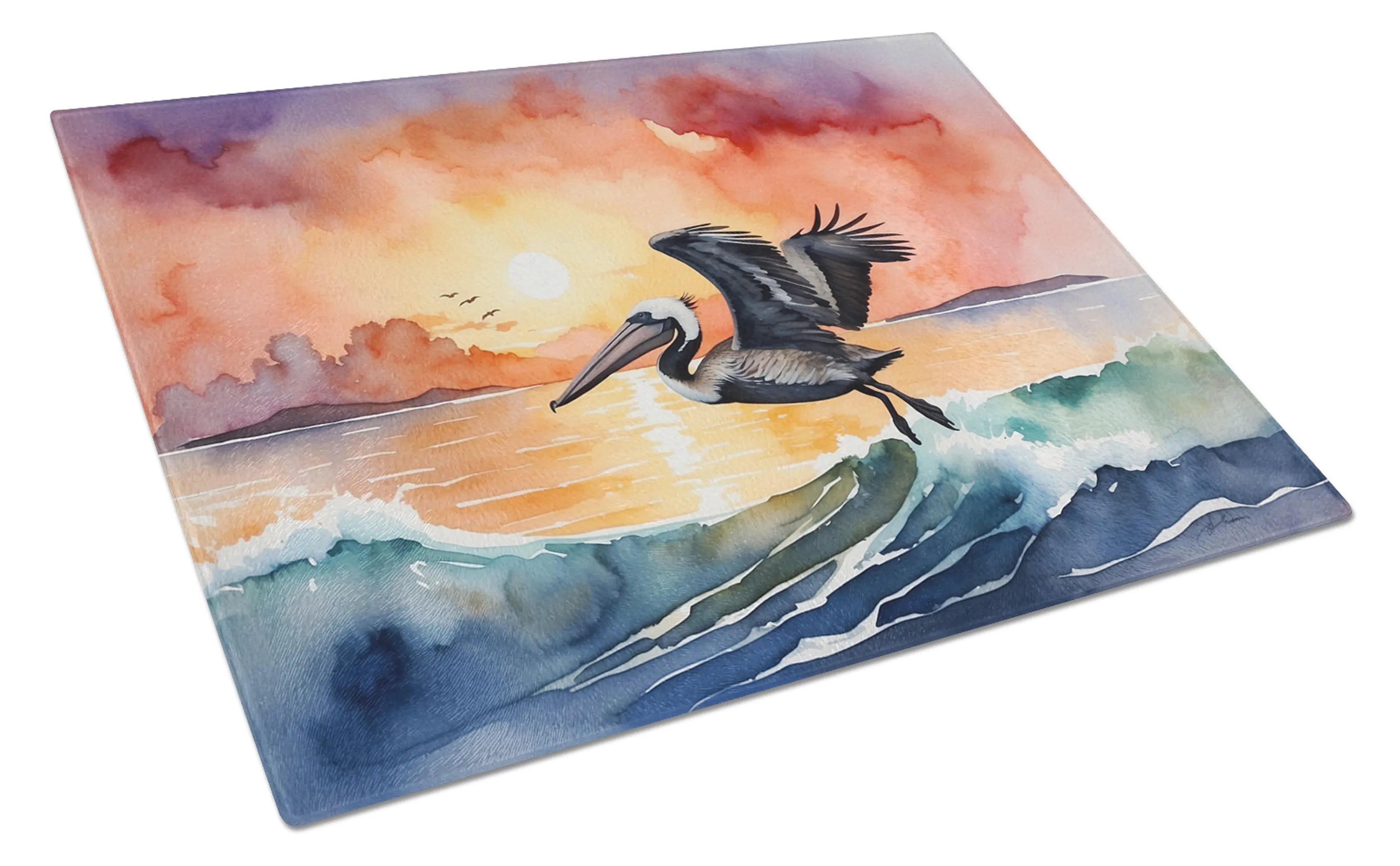 Birds, Birds, Birds Glass Cutting Board - Size: LARGE | Pack Of: 1 | Collection name: Birds, birds, birds