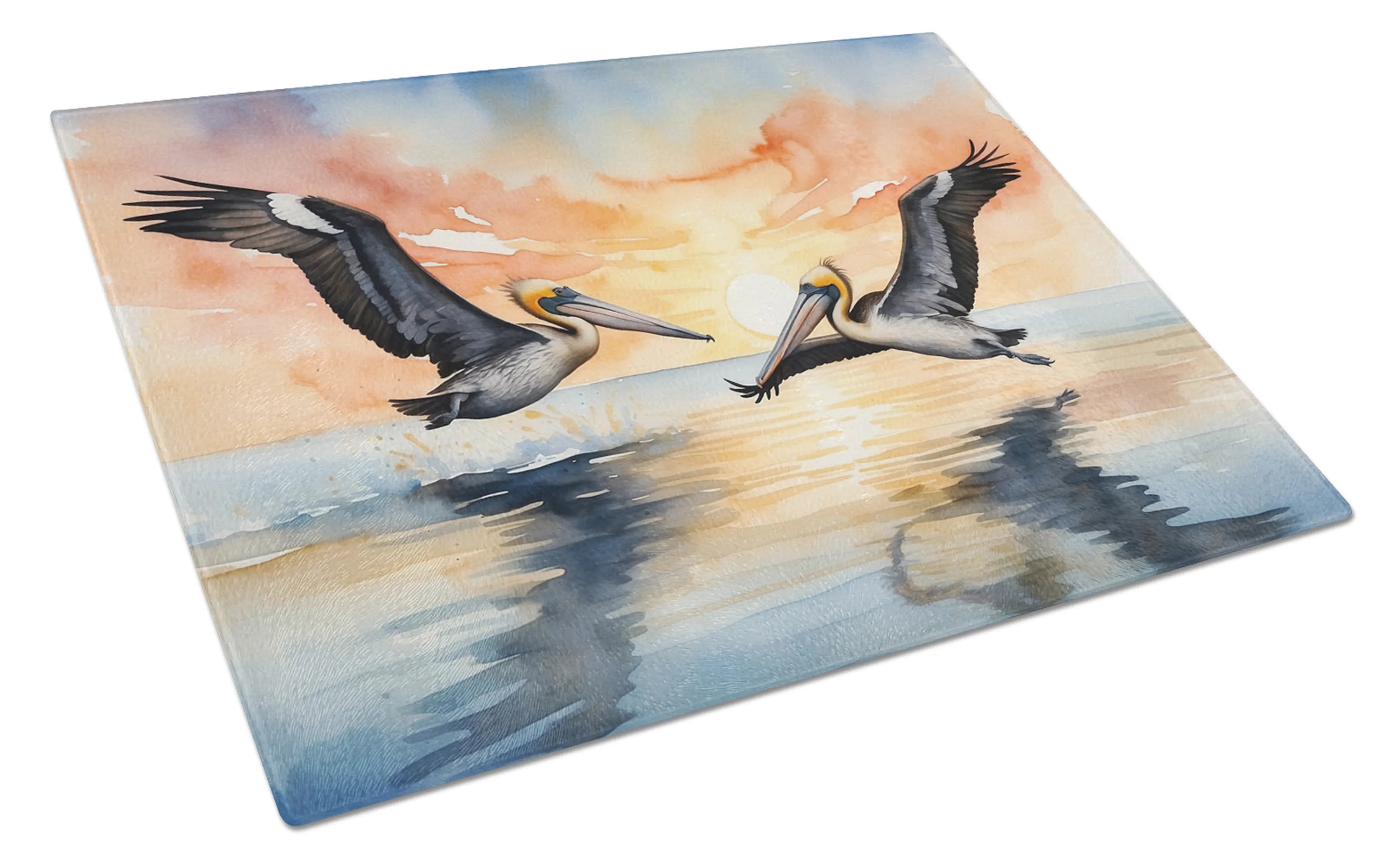 Birds, Birds, Birds Glass Cutting Board - Size: LARGE | Pack Of: 1 | Collection name: Birds, birds, birds