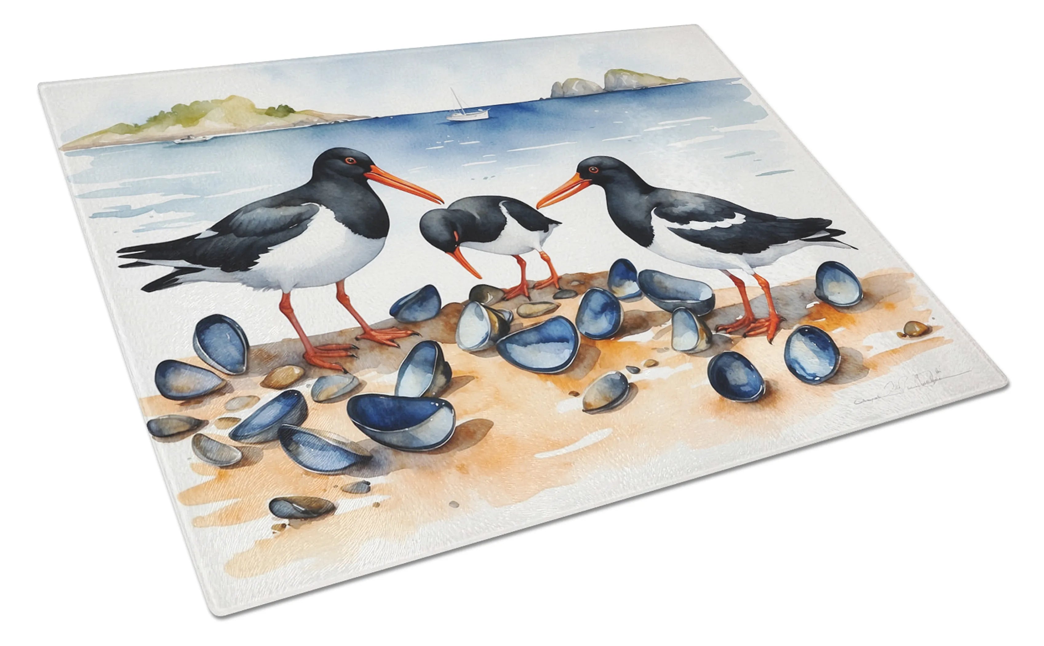 Birds, Birds, Birds Glass Cutting Board - Size: LARGE | Pack Of: 1 | Collection name: Birds, birds, birds