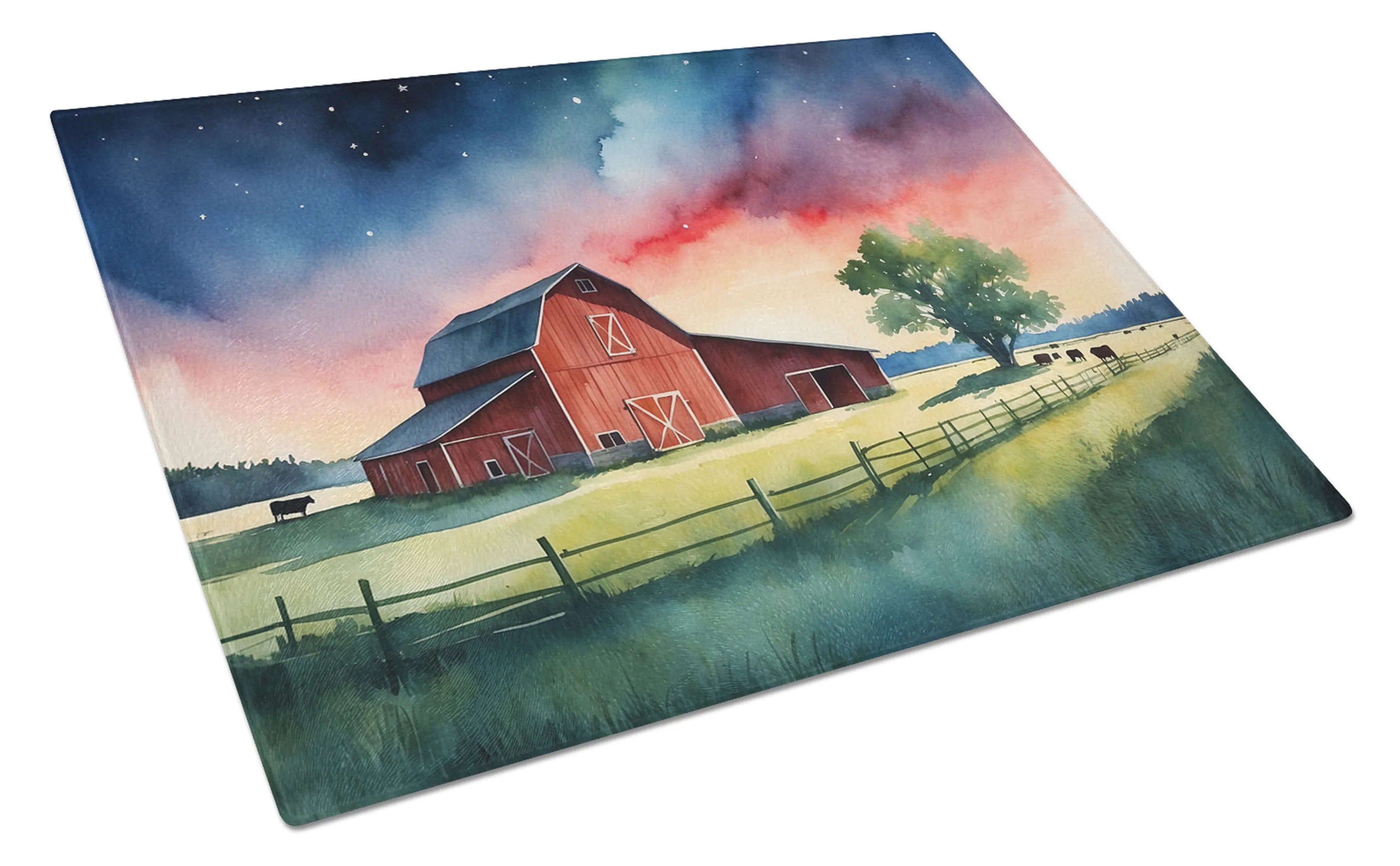 Animals Around Glass Cutting Board - Size: LARGE | Pack Of: 1 | Collection name: Animals around