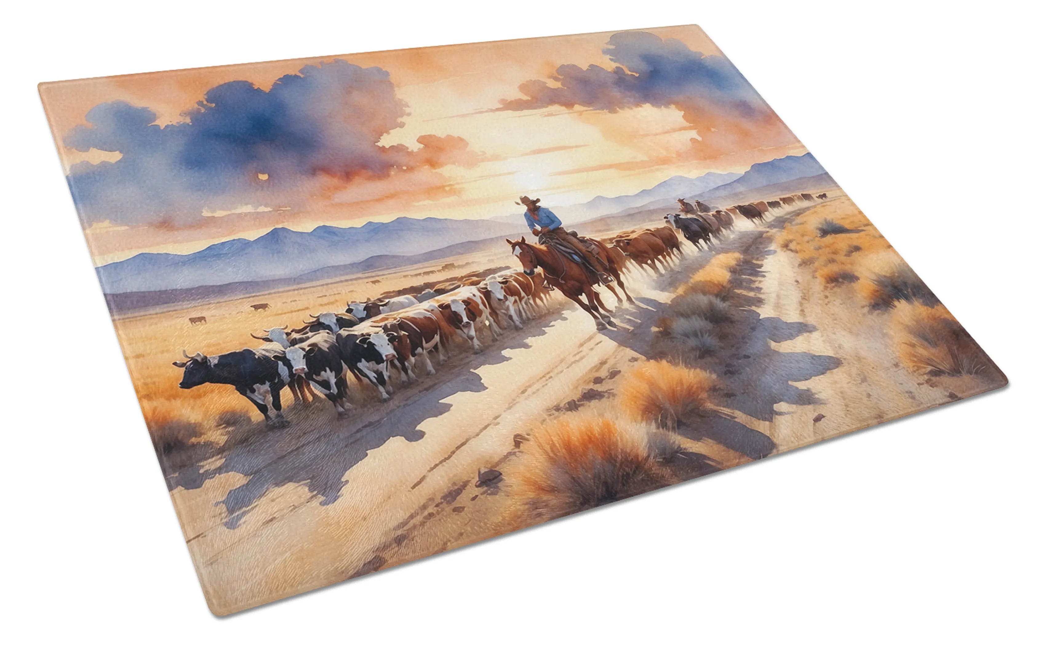 Animals Around Glass Cutting Board - Size: LARGE | Pack Of: 1 | Collection name: Animals around