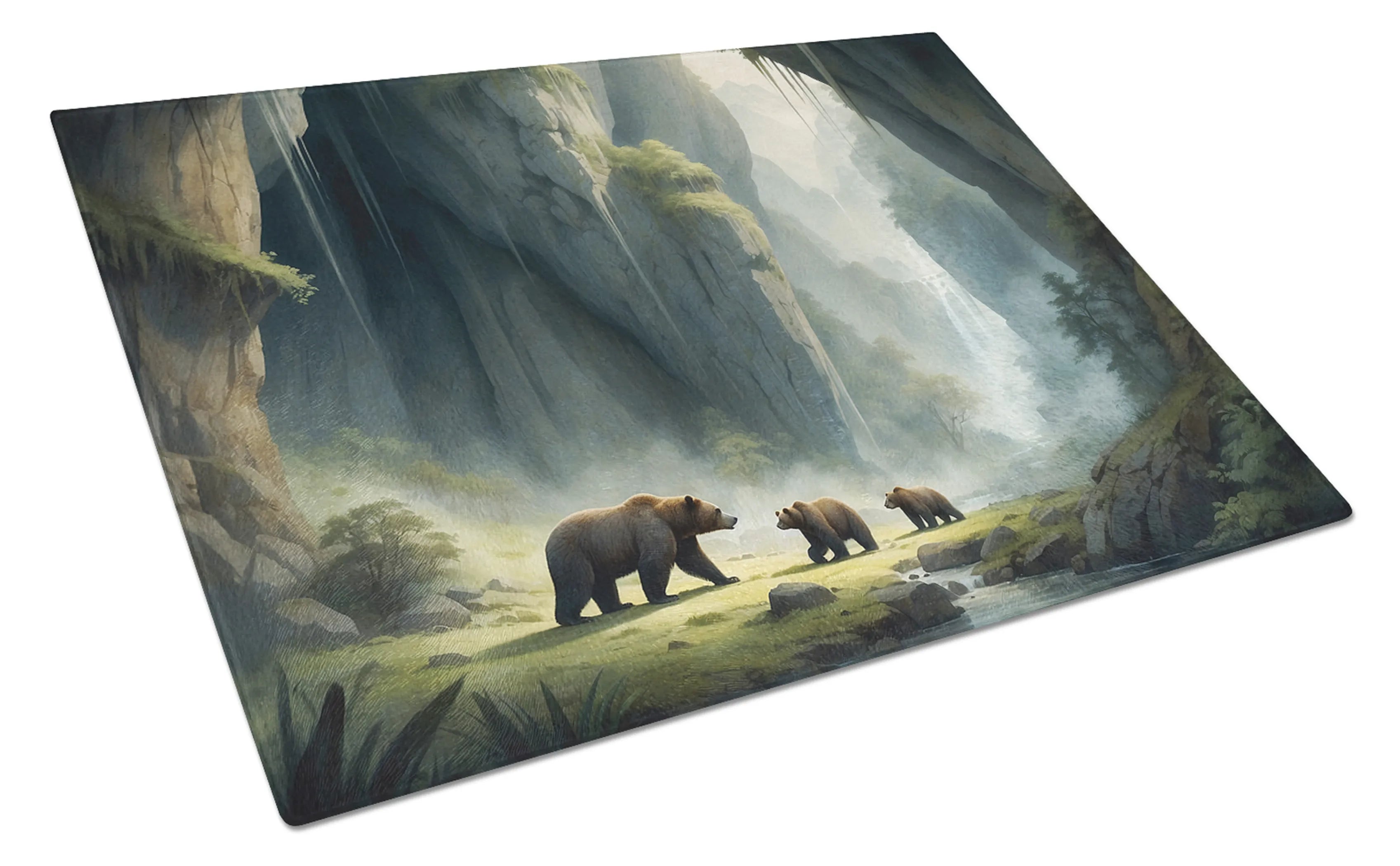 Animals Around Glass Cutting Board - Size: LARGE | Pack Of: 1 | Collection name: Animals around