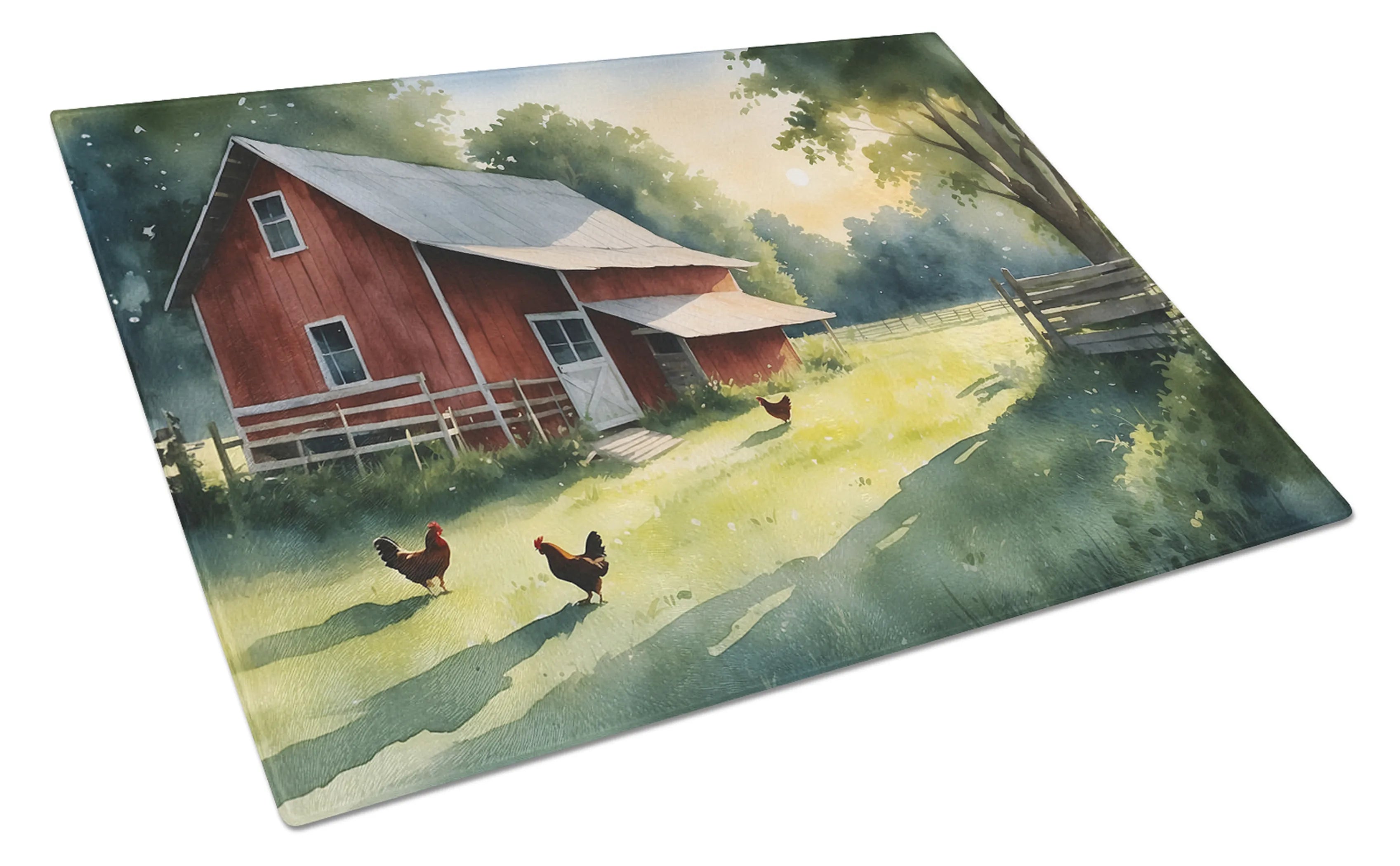 Animals Around Glass Cutting Board - Size: LARGE | Pack Of: 1 | Collection name: Animals around