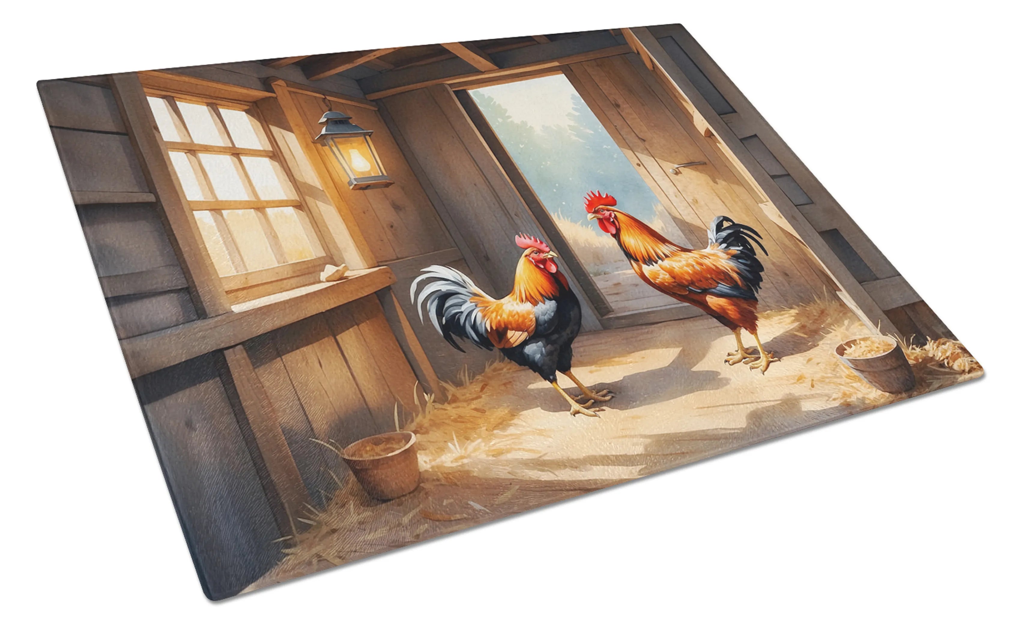 Animals Around Glass Cutting Board - Size: LARGE | Pack Of: 1 | Collection name: Animals around