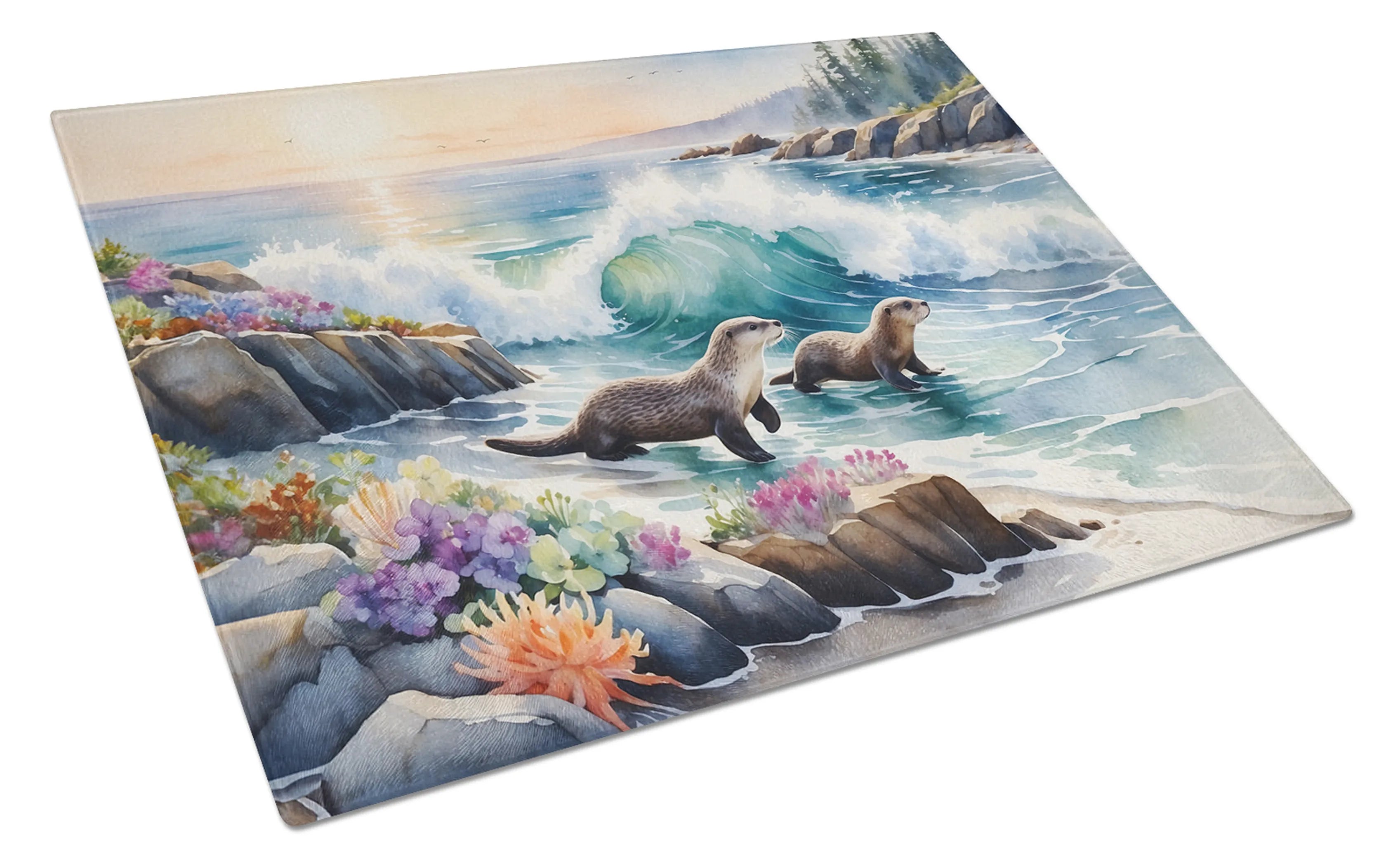 Animals Around Glass Cutting Board - Size: LARGE | Pack Of: 1 | Collection name: Animals around