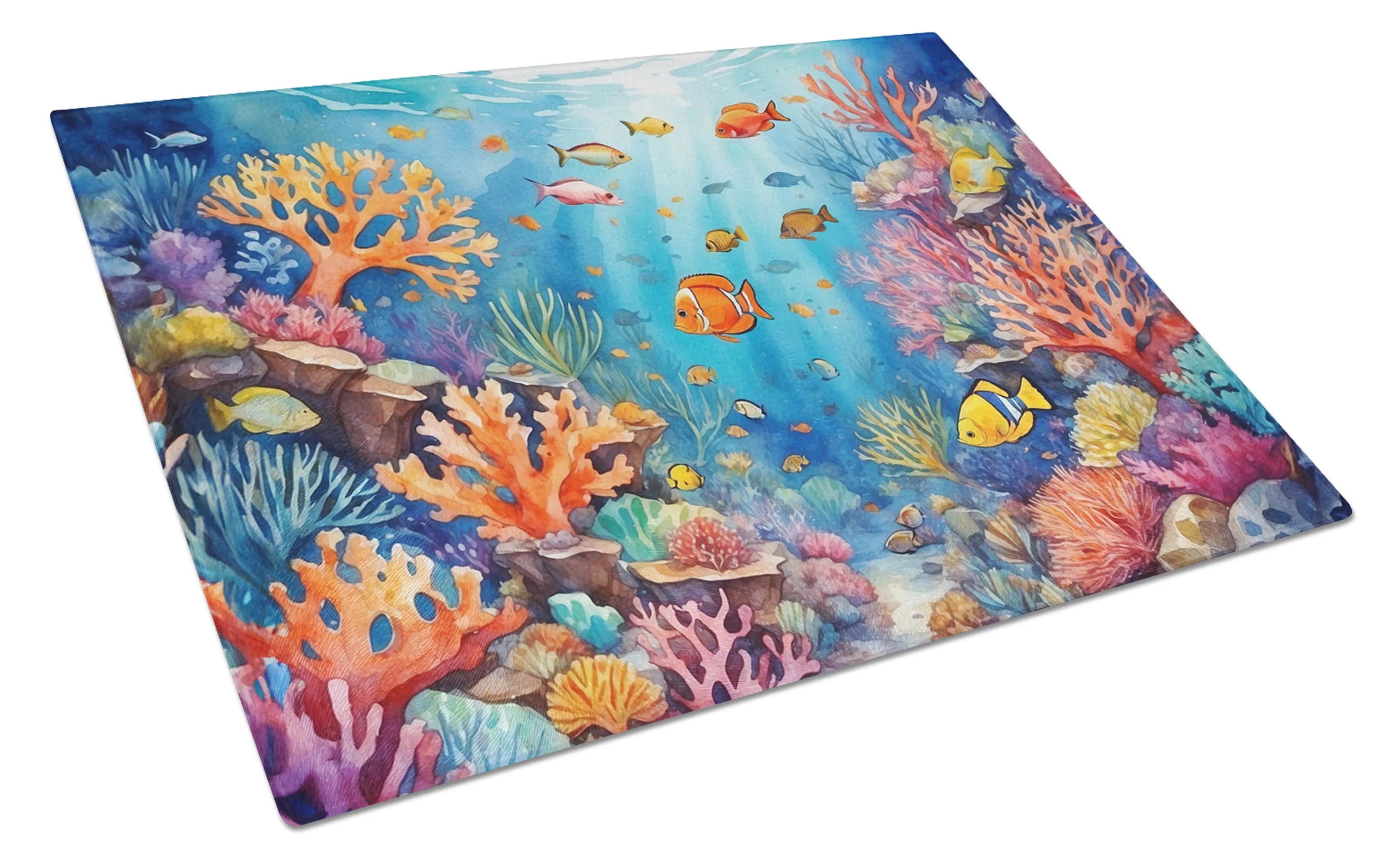 Animals Around Glass Cutting Board - Size: LARGE | Pack Of: 1 | Collection name: Animals around