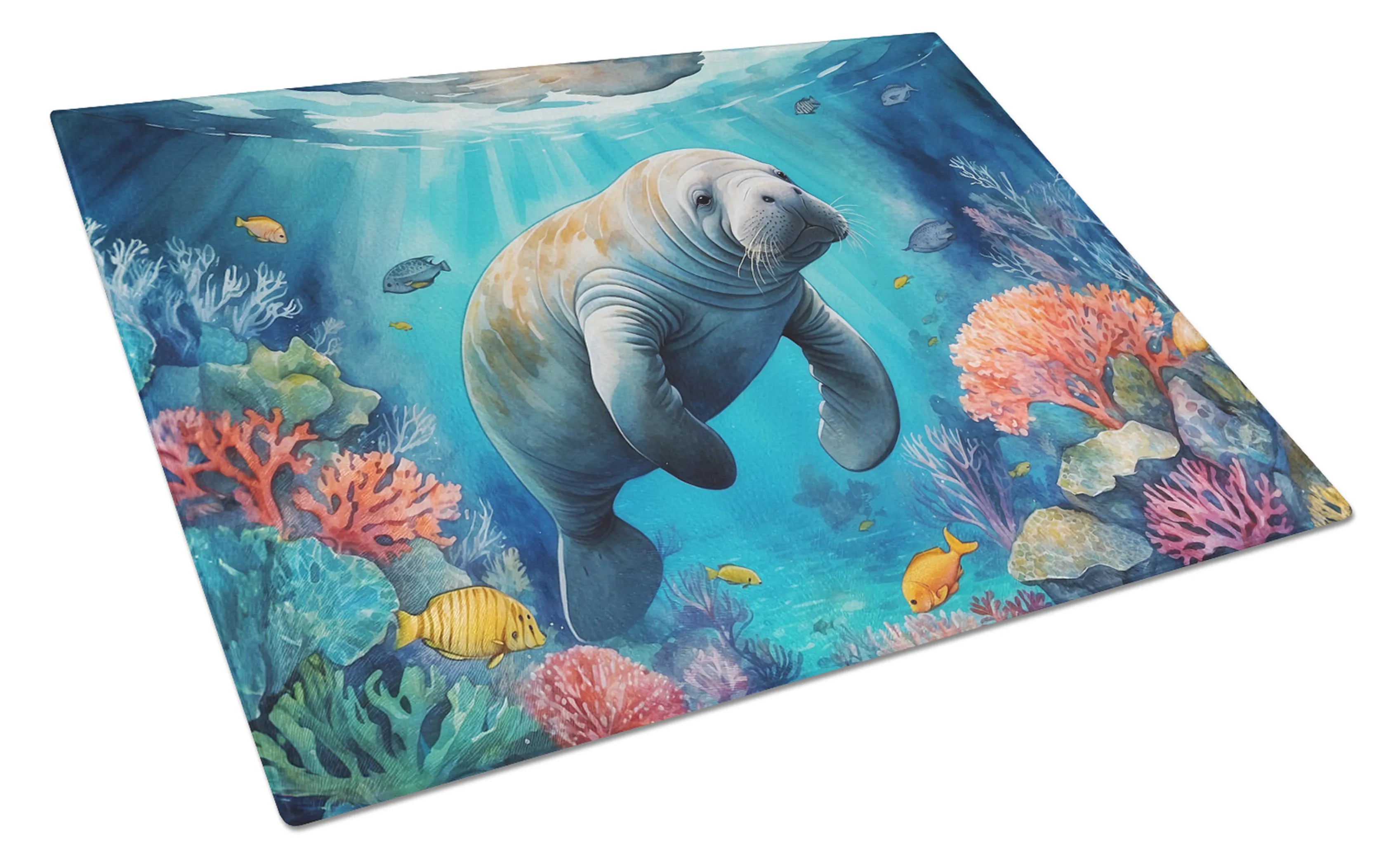 Animals Around Glass Cutting Board - Size: LARGE | Pack Of: 1 | Collection name: Animals around