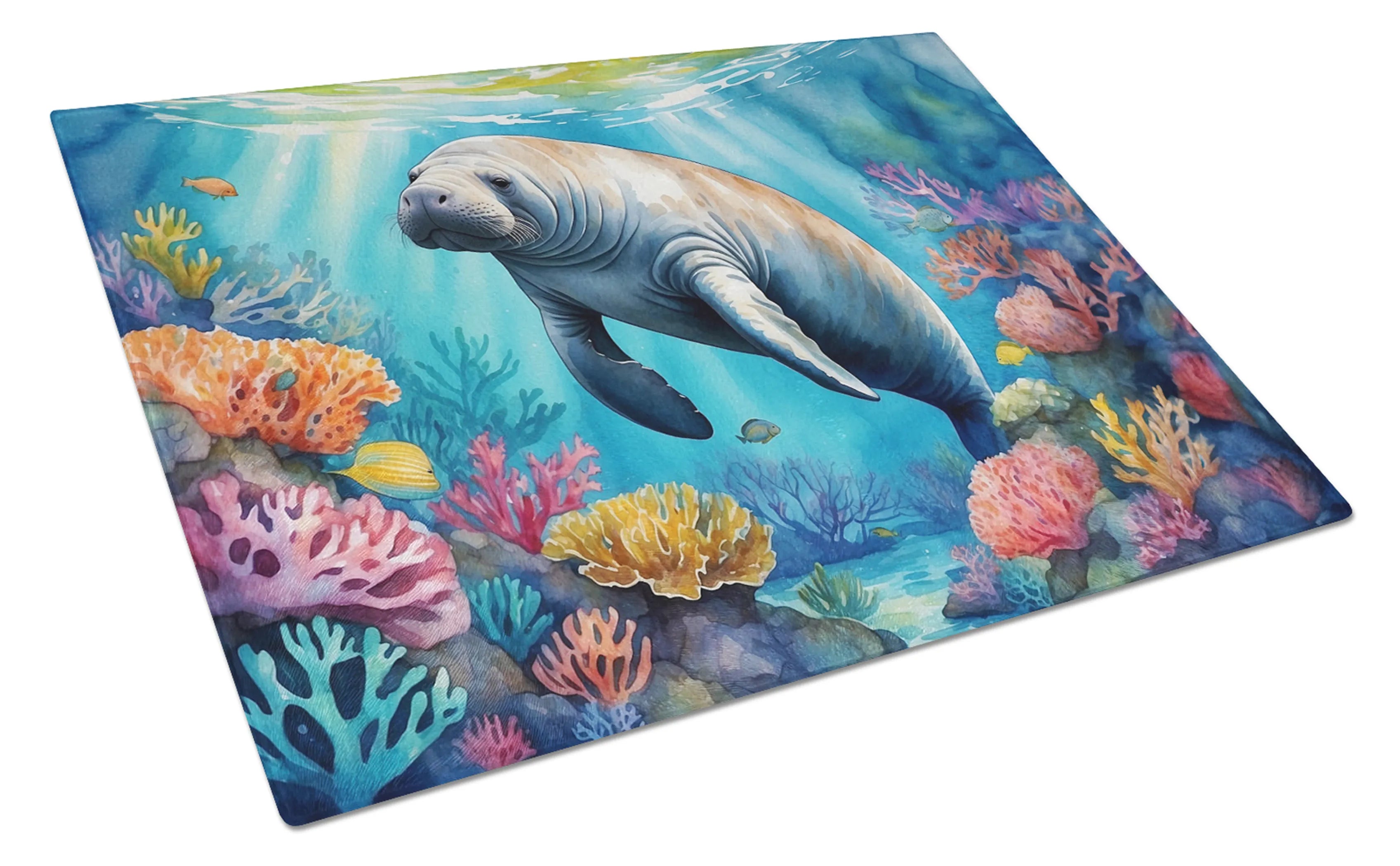 Animals Around Glass Cutting Board - Size: LARGE | Pack Of: 1 | Collection name: Animals around