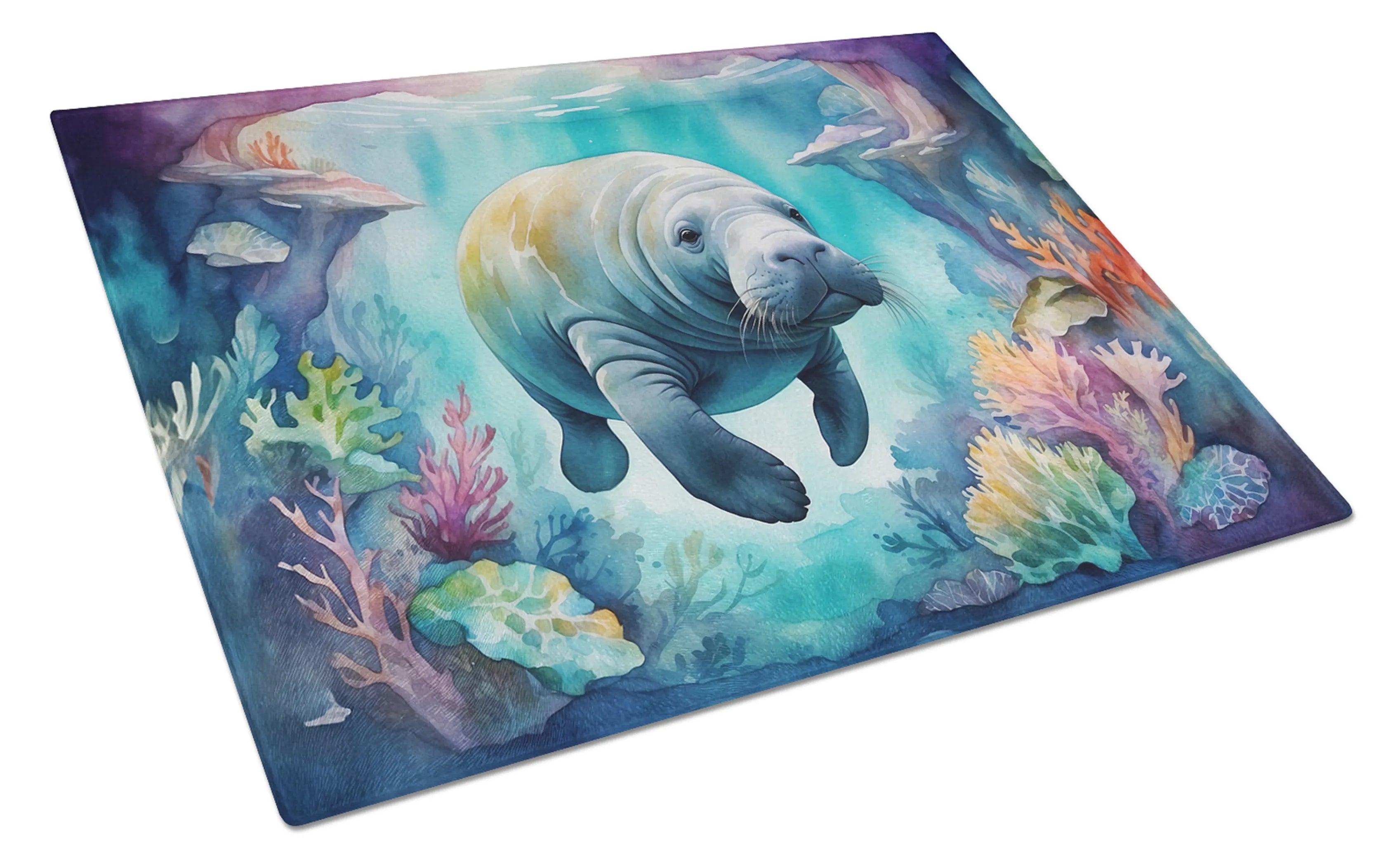 Animals Around Glass Cutting Board - Size: LARGE | Pack Of: 1 | Collection name: Animals around