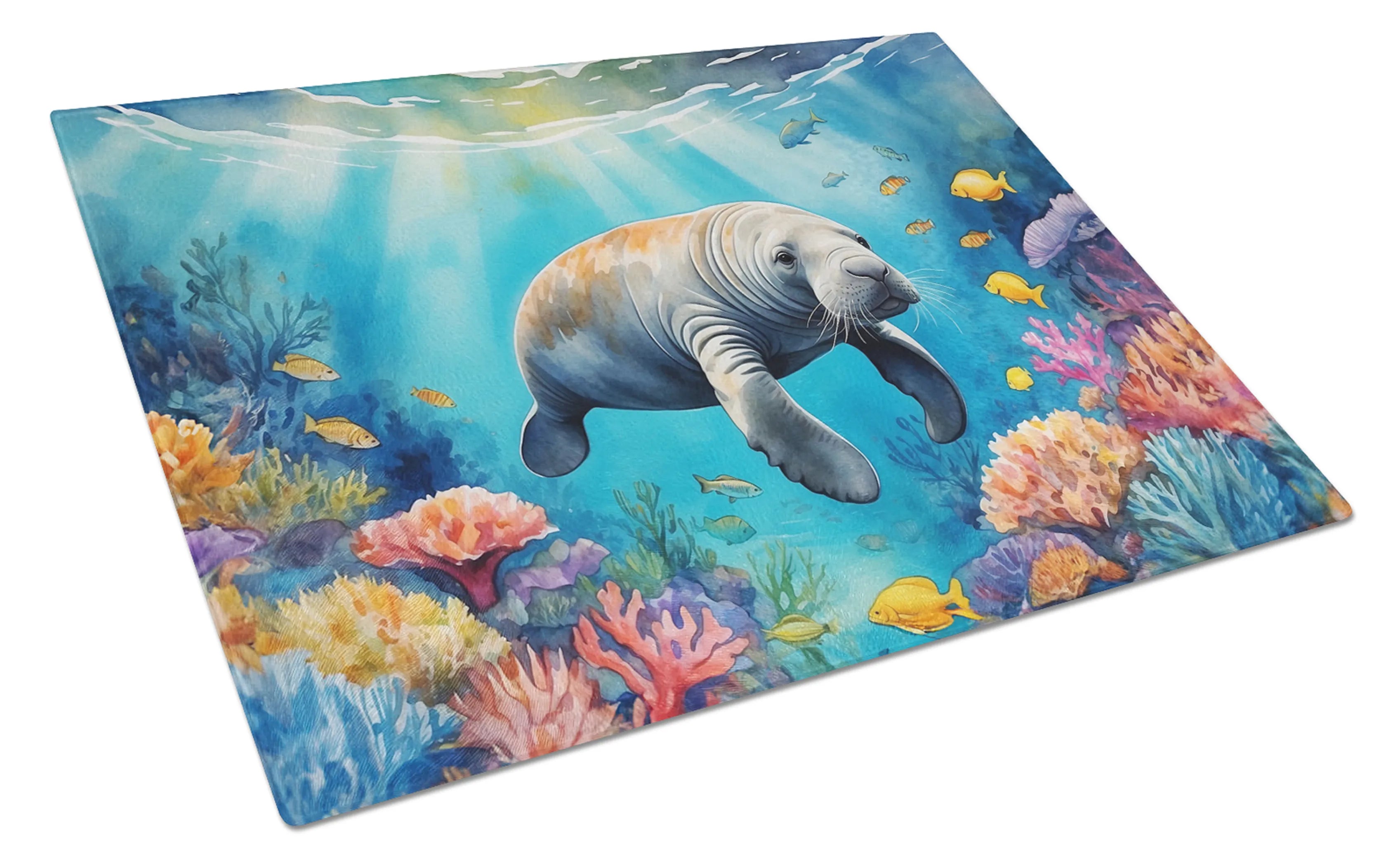 Animals Around Glass Cutting Board - Size: LARGE | Pack Of: 1 | Collection name: Animals around