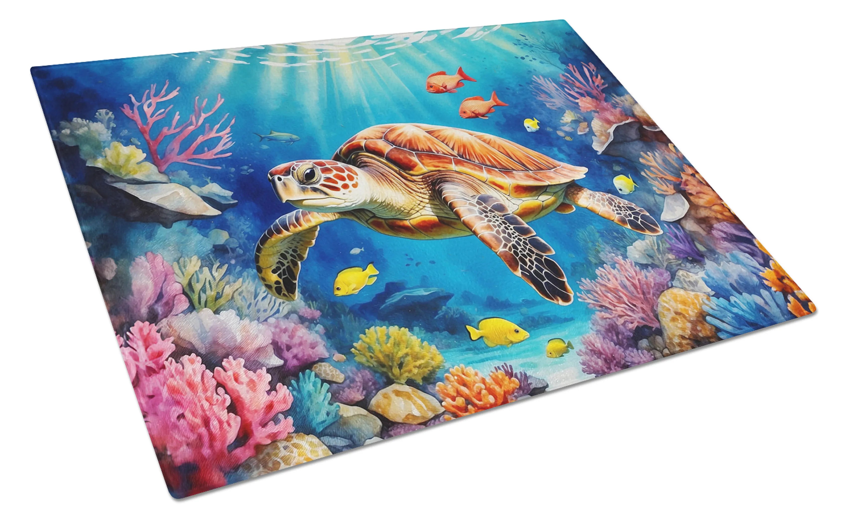 Animals Around Glass Cutting Board - Size: LARGE | Pack Of: 1 | Collection name: Animals around