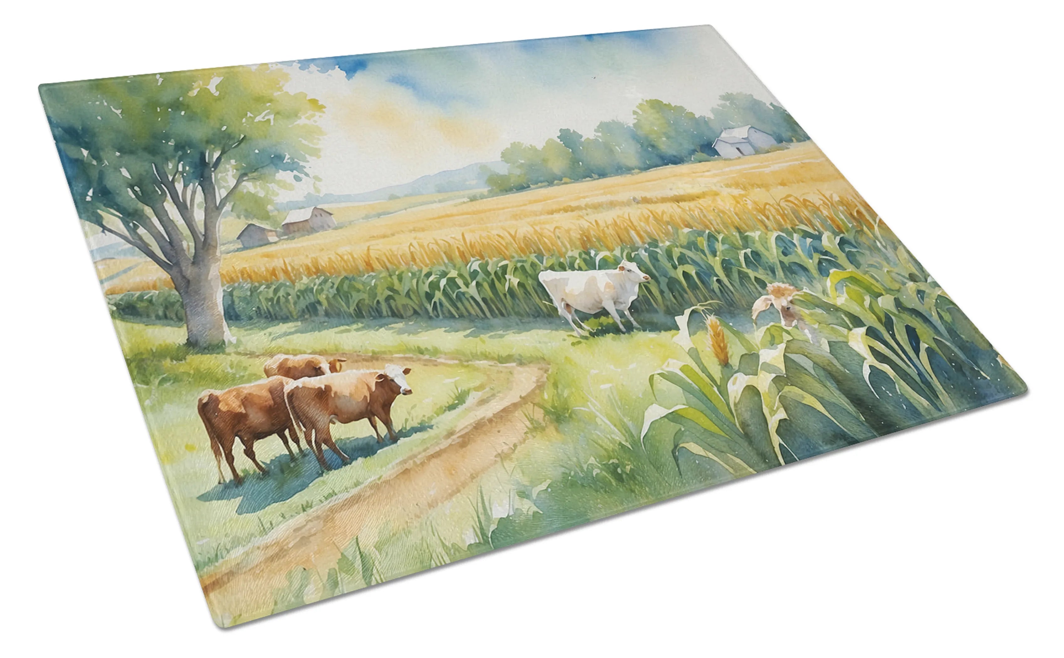 Animals Around Glass Cutting Board - Size: LARGE | Pack Of: 1 | Collection name: Animals around
