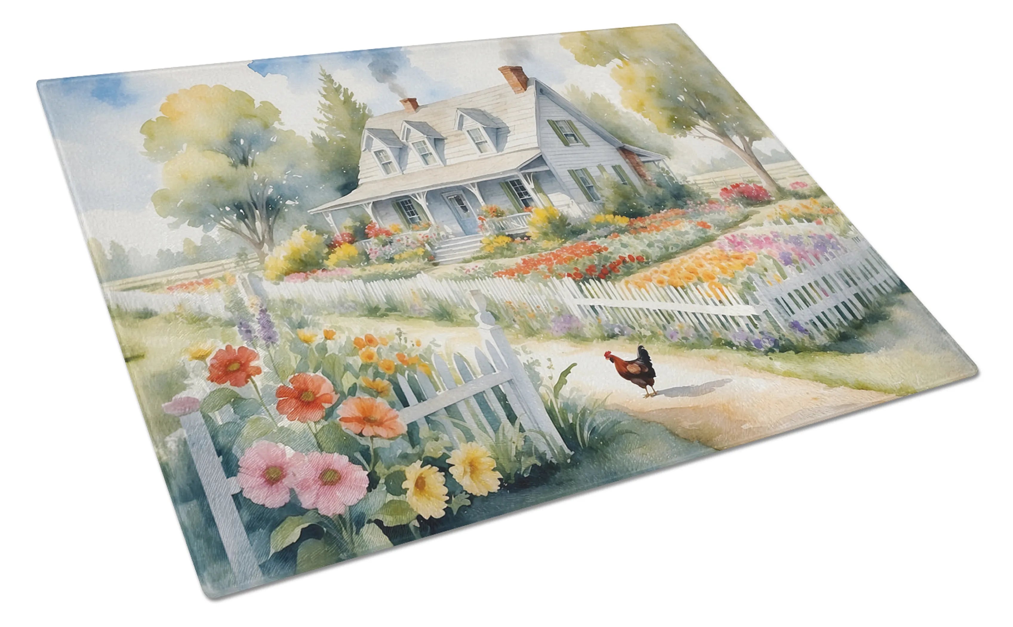 Animals Around Glass Cutting Board - Size: LARGE | Pack Of: 1 | Collection name: Animals around