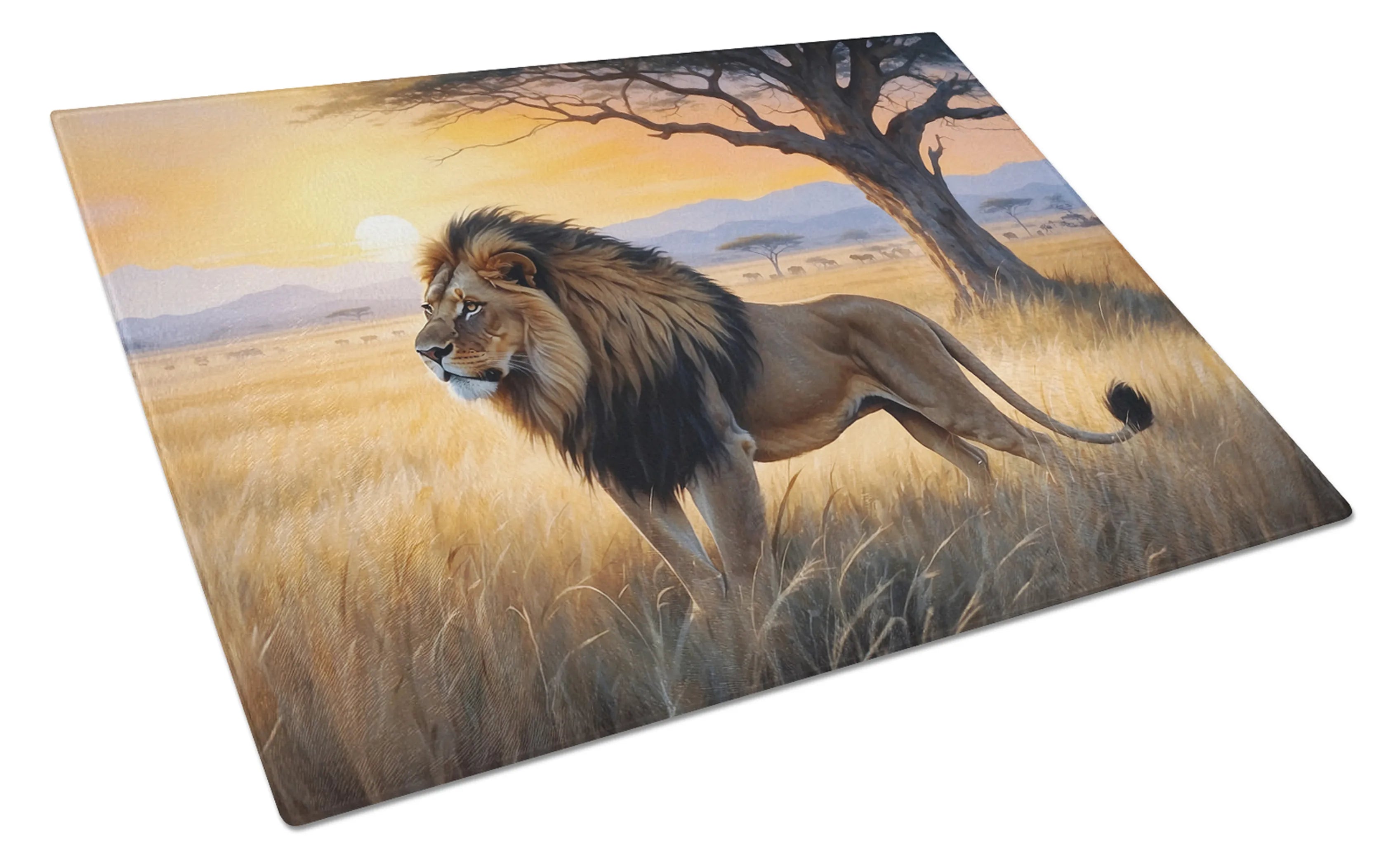 Animals Around Glass Cutting Board - Size: LARGE | Pack Of: 1 | Collection name: Animals around