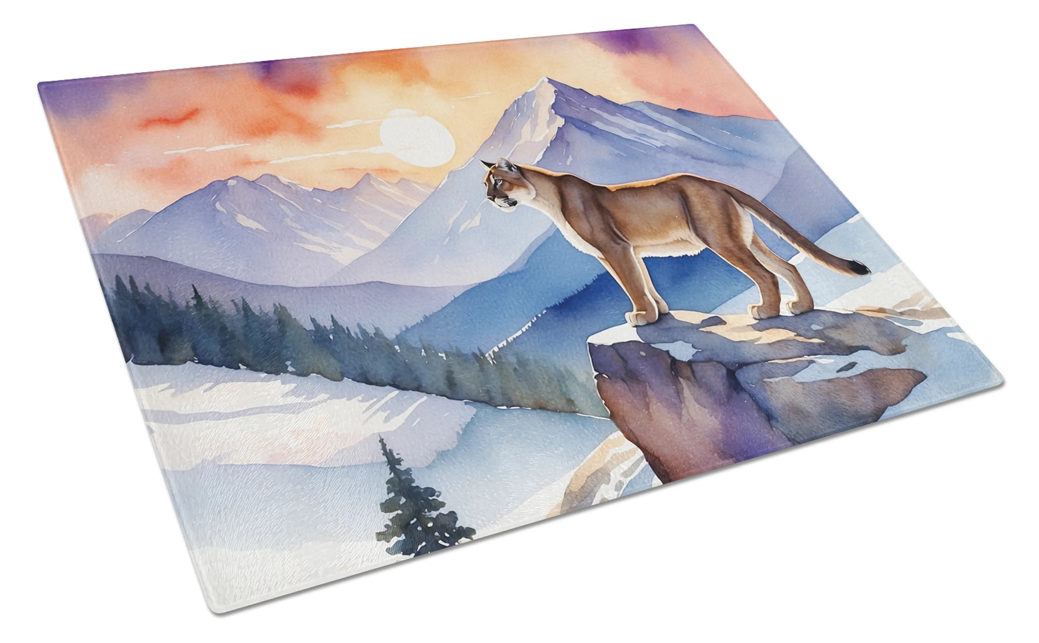 Animals Around Glass Cutting Board - Size: LARGE | Pack Of: 1 | Collection name: Animals around