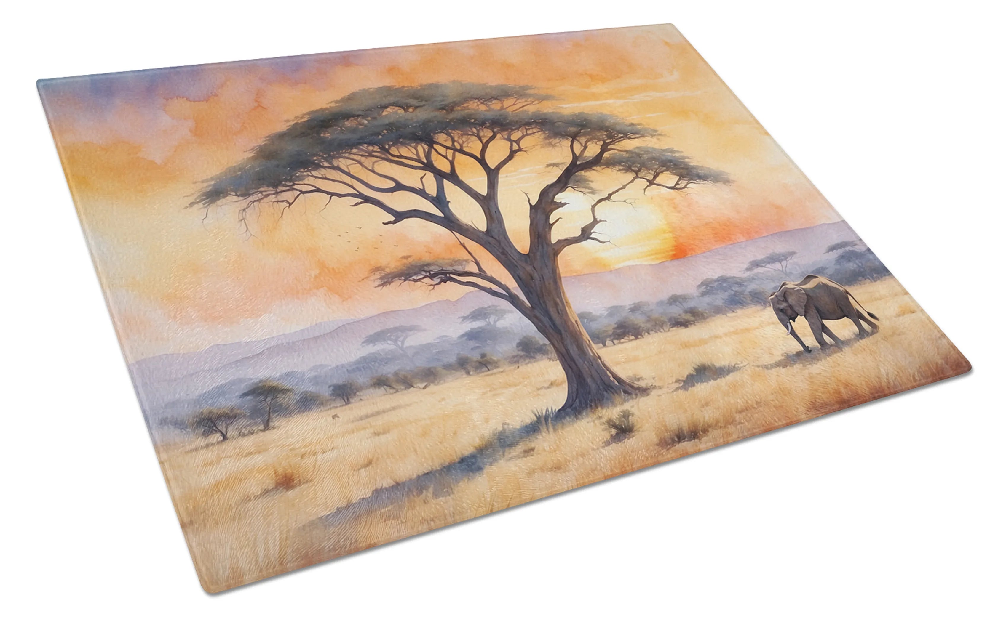 Animals Around Glass Cutting Board - Size: LARGE | Pack Of: 1 | Collection name: Animals around